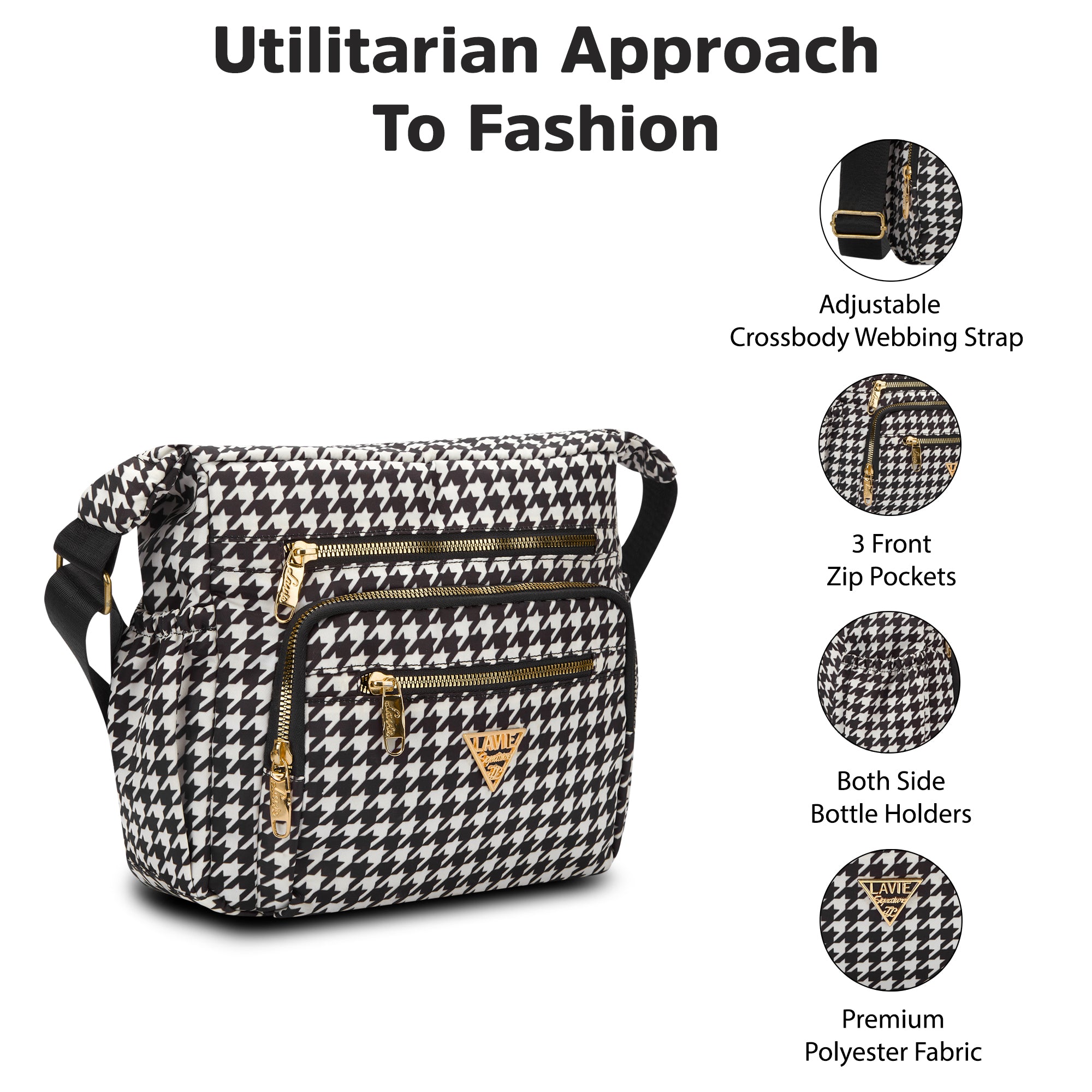 Tucson 7 Compartments Large Sling Bag