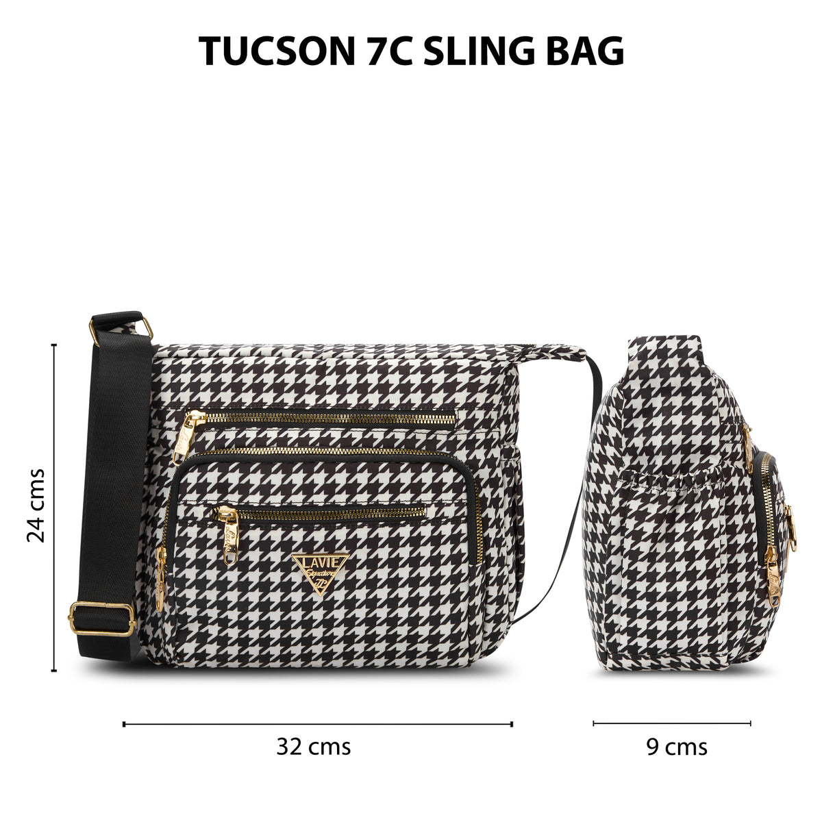 Tucson 7 Compartments Large Sling Bag