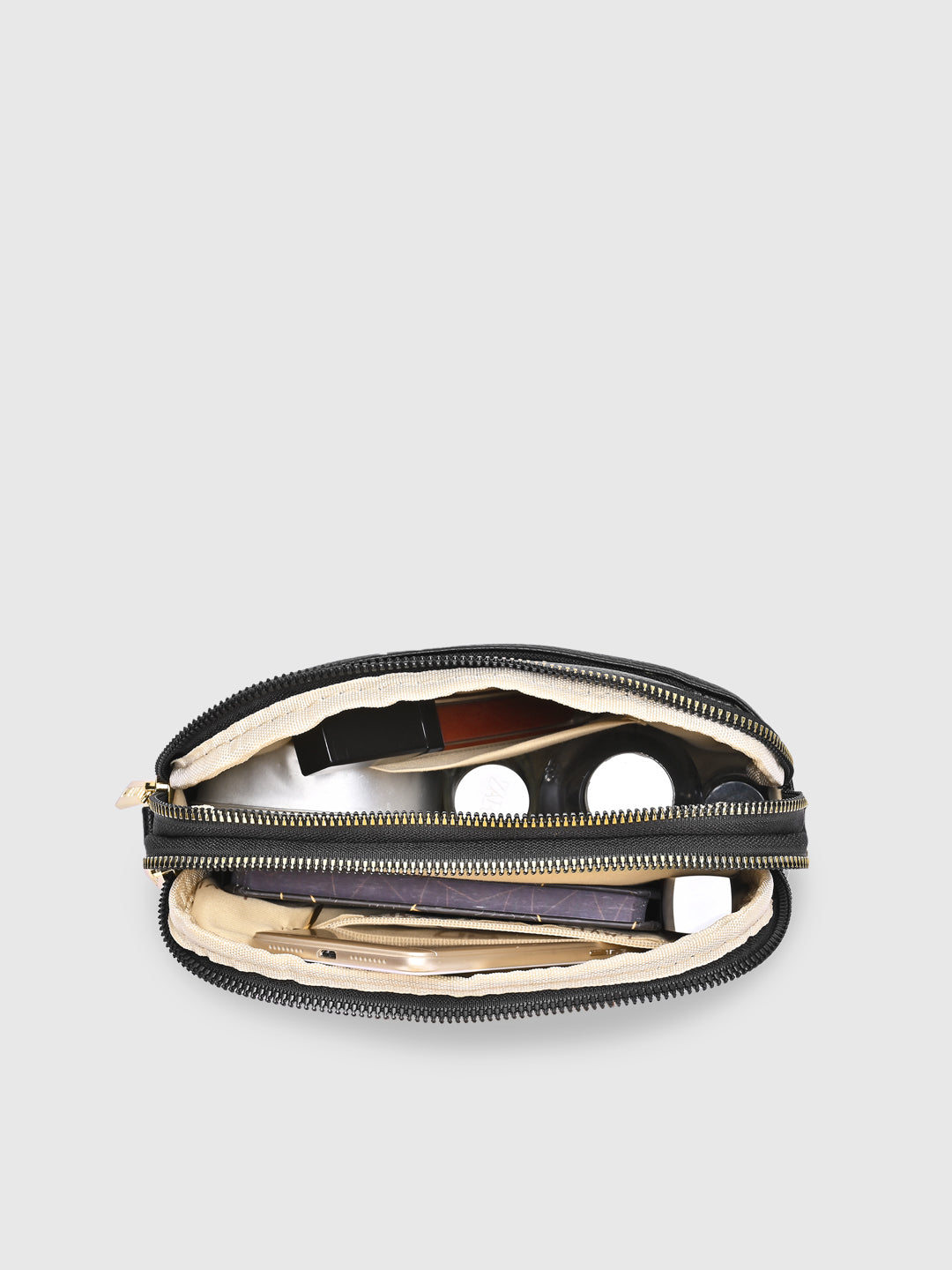 Hemily 3 Compartments Medium Sling Bag