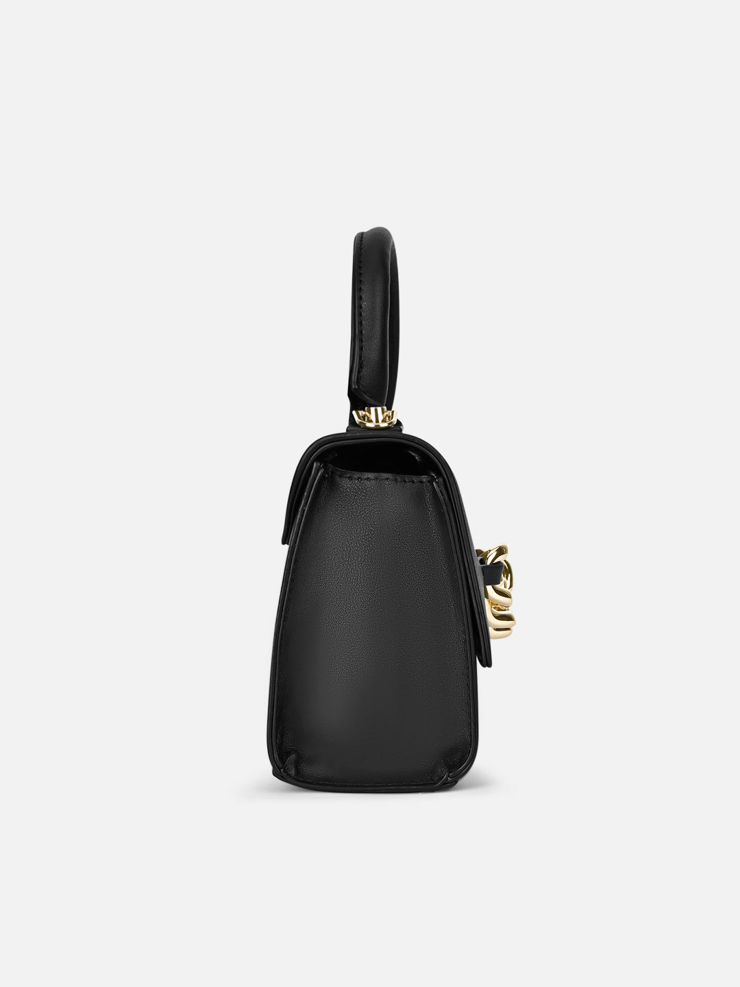 Chain25 Flap Small Sling Bag Black
