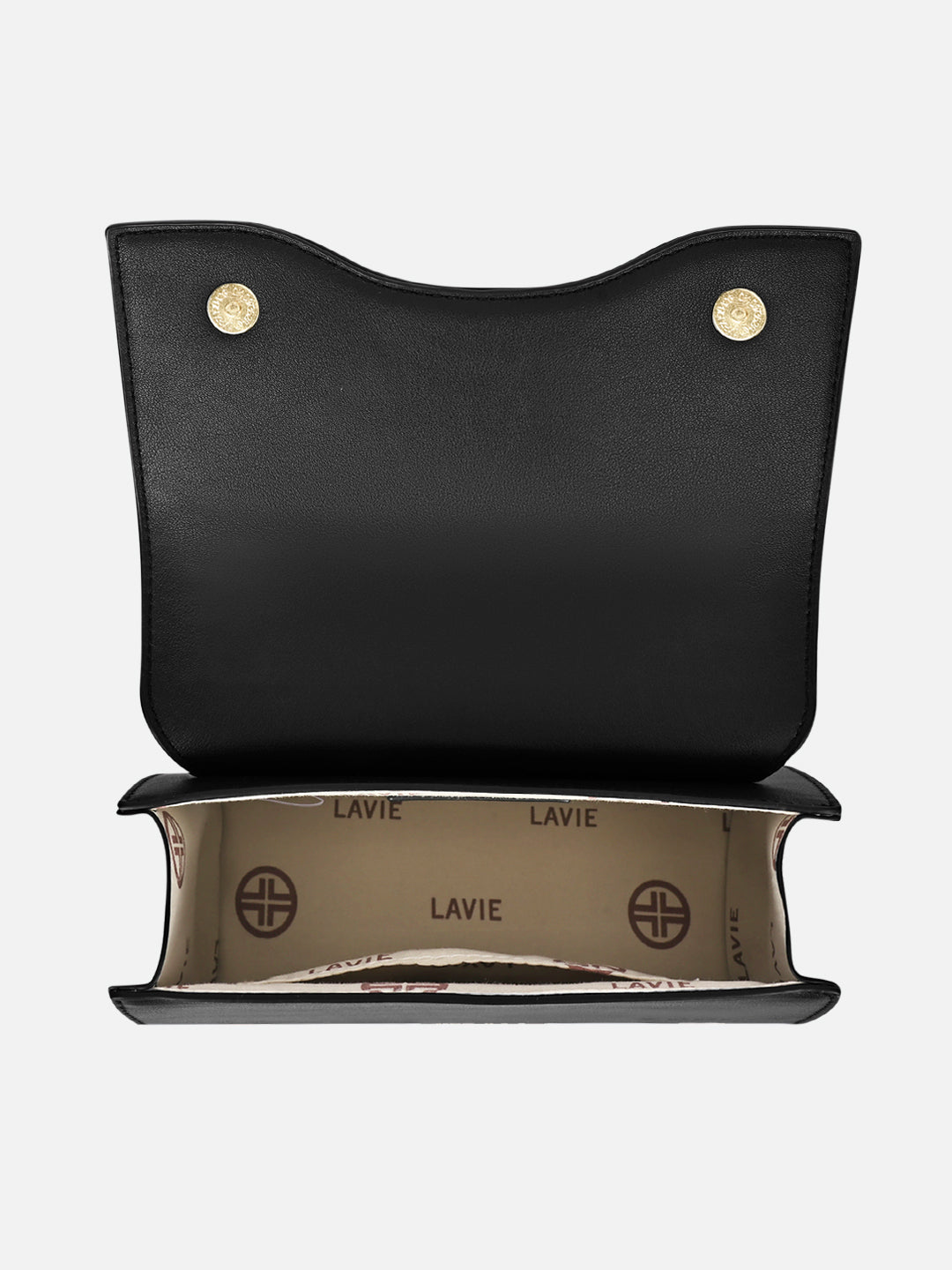 Chain25 Flap Small Sling Bag Black