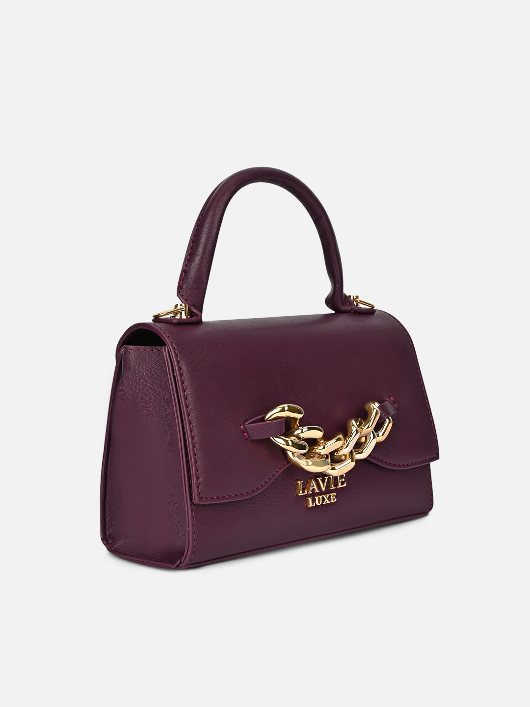 Chain25 Flap Small Sling Bag Wine