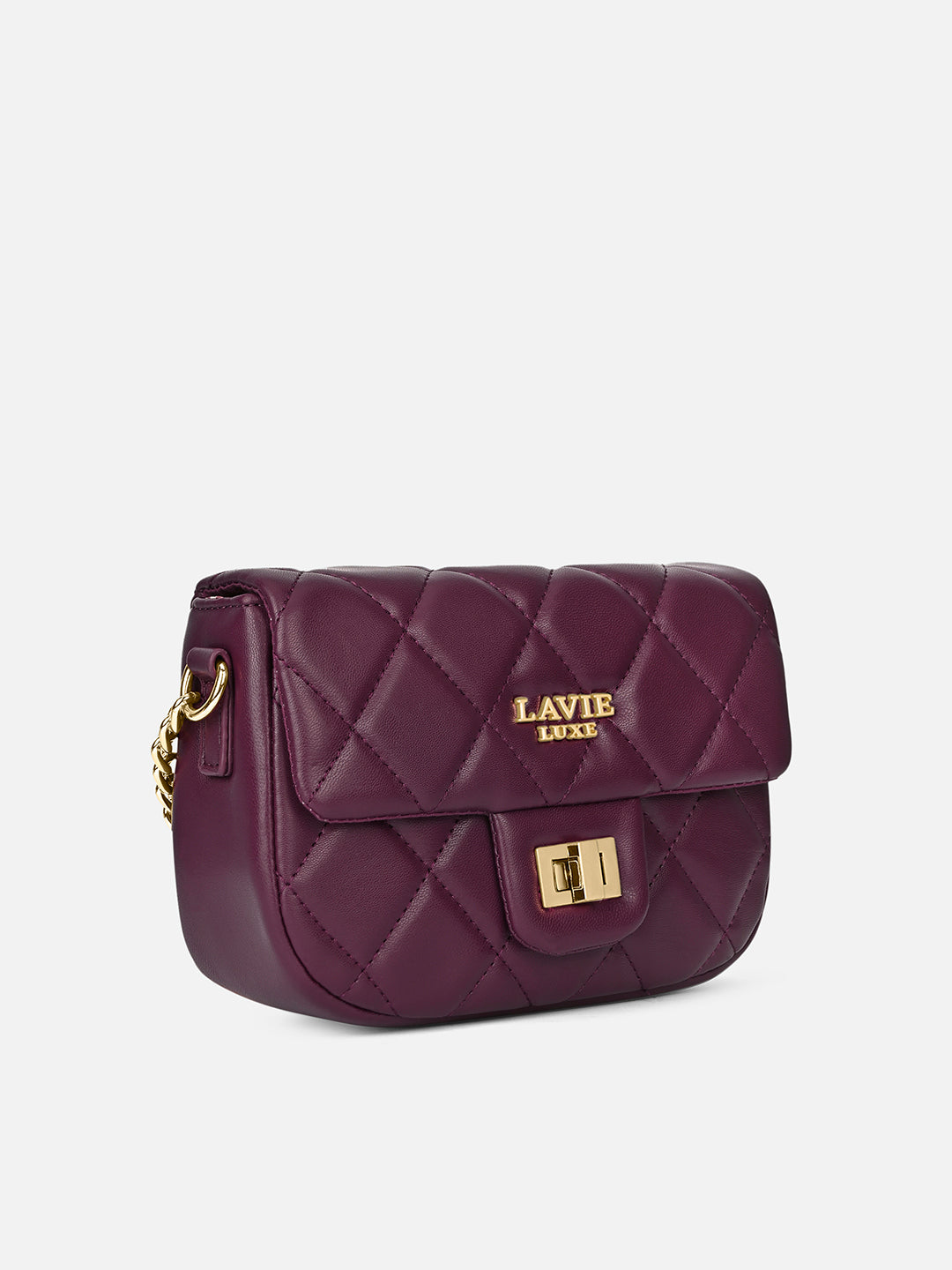 Chan25 Flap Small Sling Bag Wine