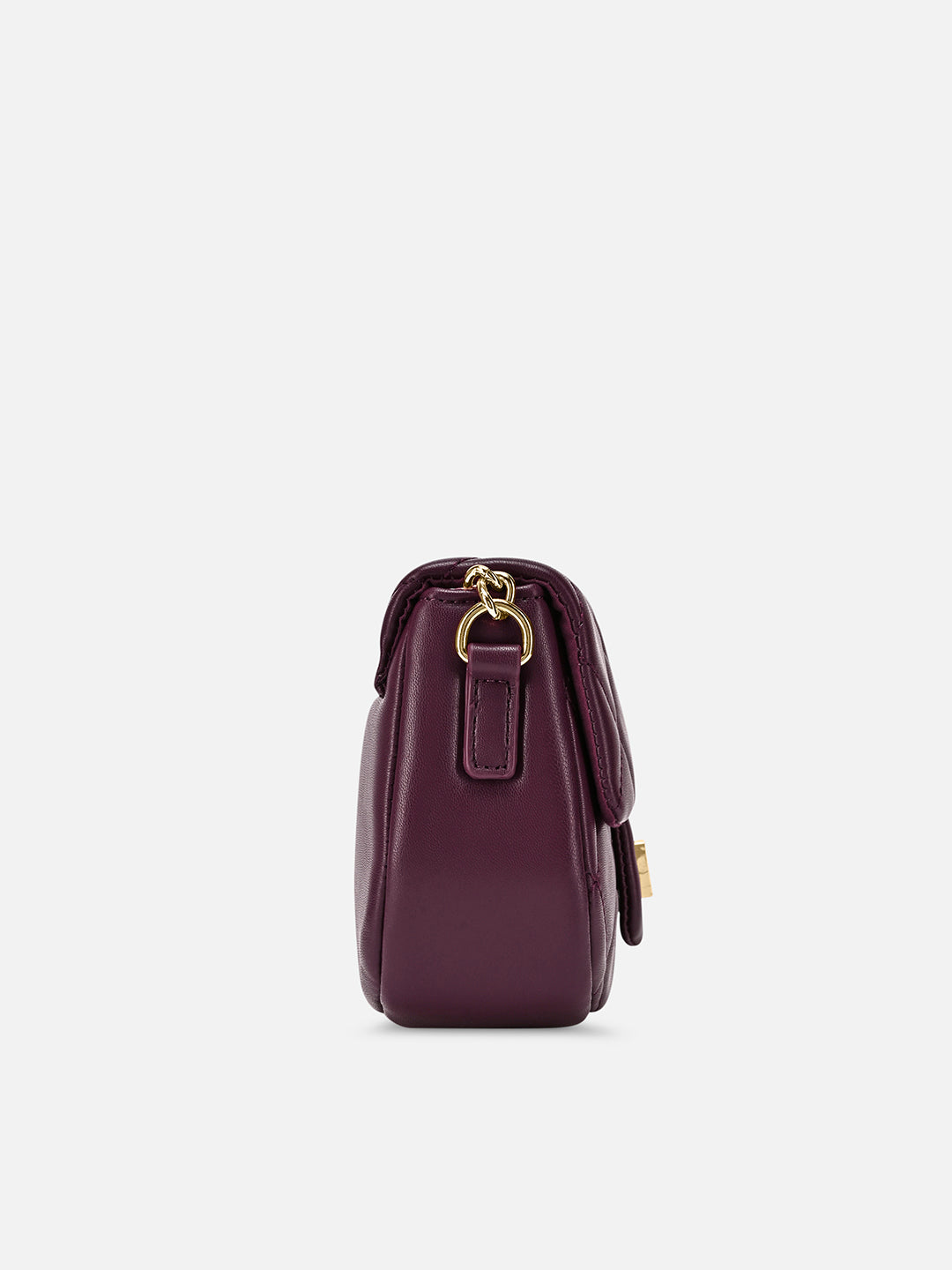 Chan25 Flap Small Sling Bag Wine