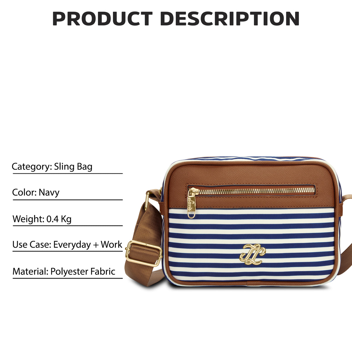 Stripe Minnesota 'S Ladies Handbag Navy