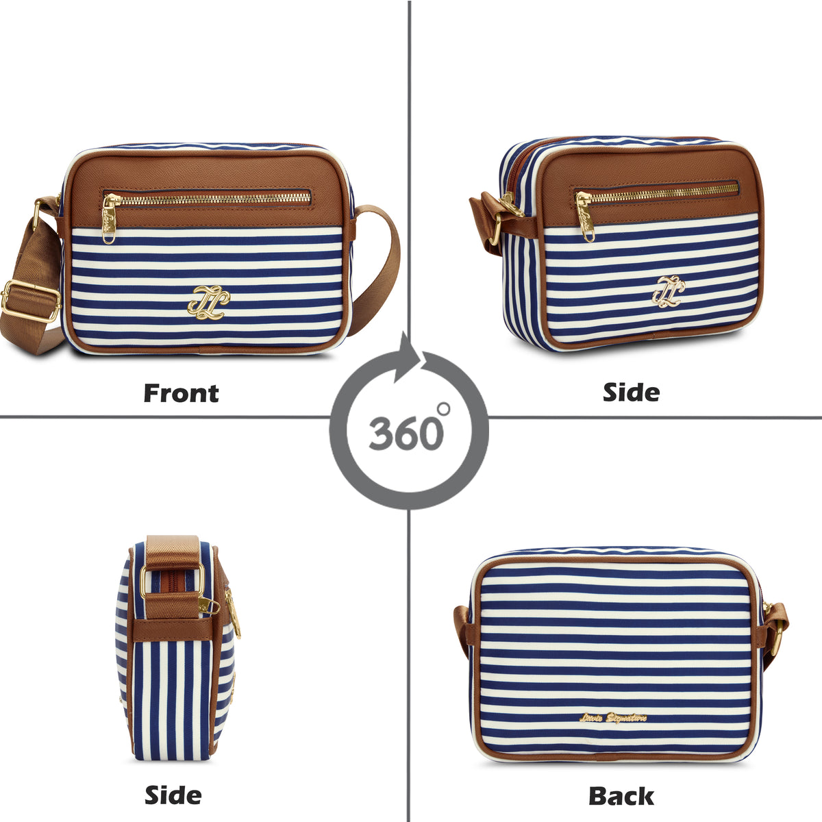 Stripe Minnesota 'S Ladies Handbag Navy