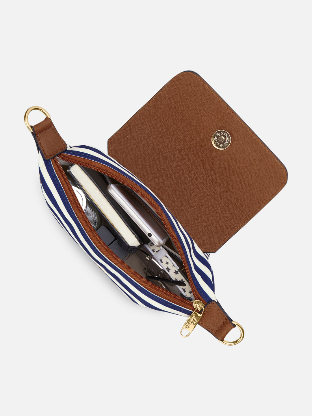 Stripe Baltimore 'S Ladies Handbag Navy