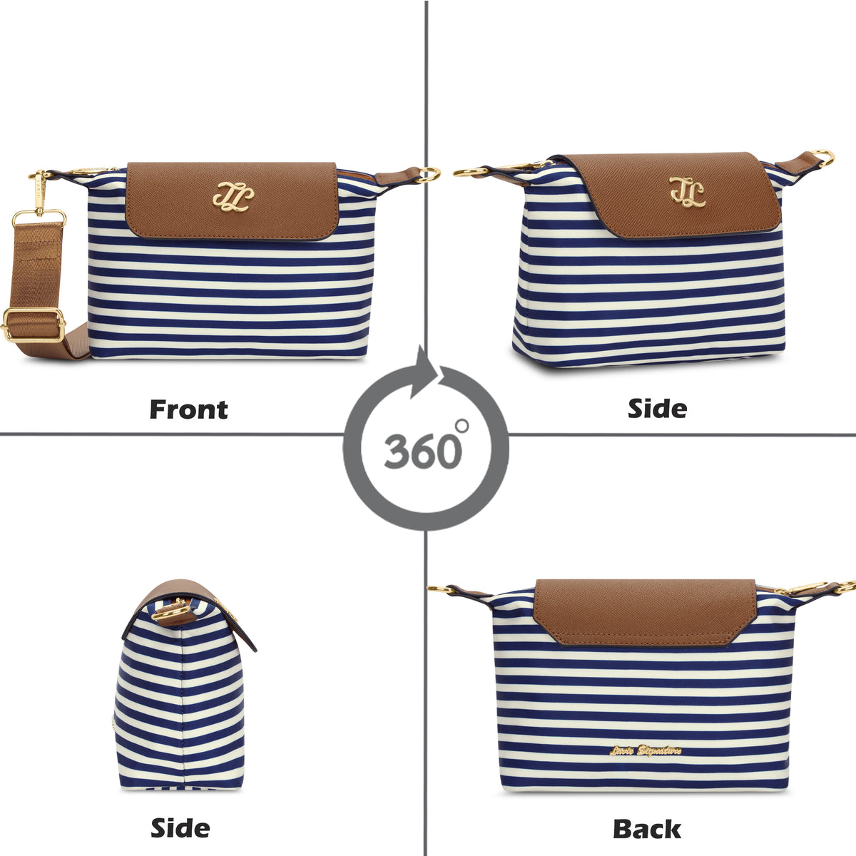 Stripe Baltimore 'S Ladies Handbag Navy