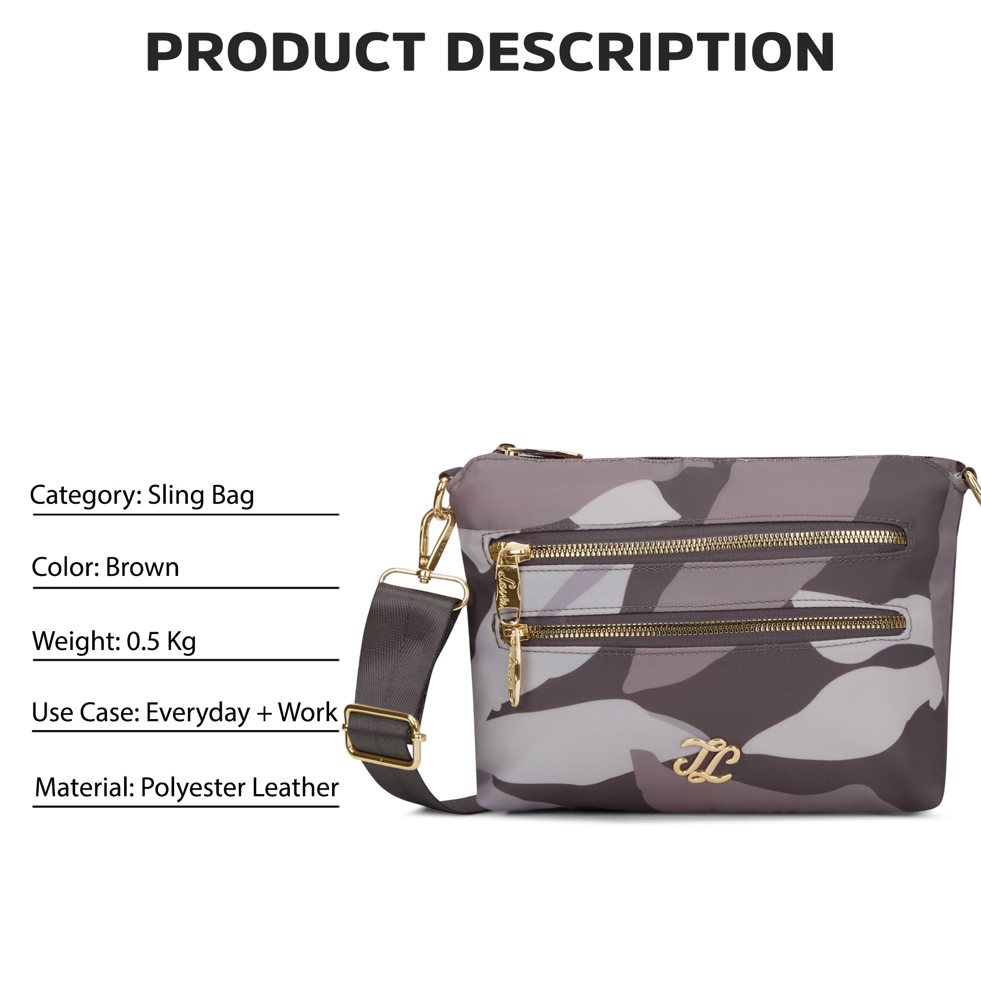 Capela Platte Sling Bag Brown
