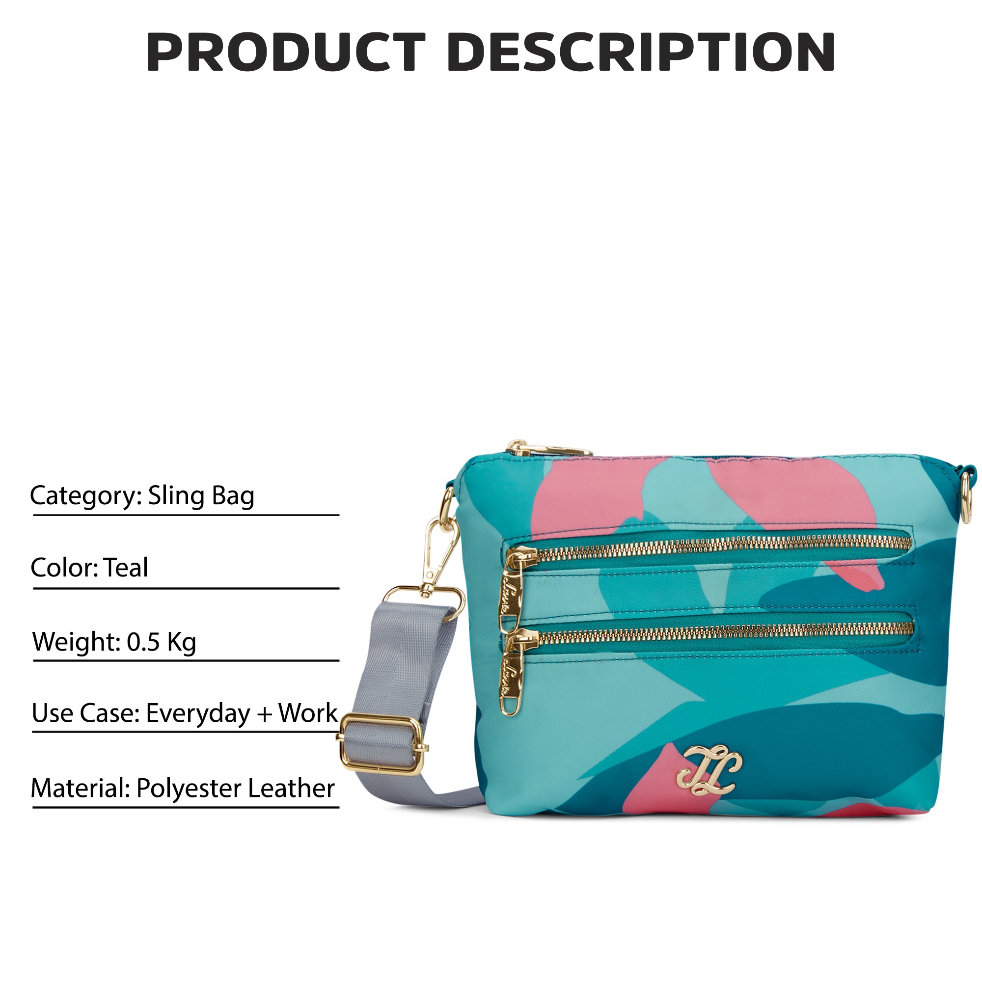 Capela Platte Sling Bag Teal