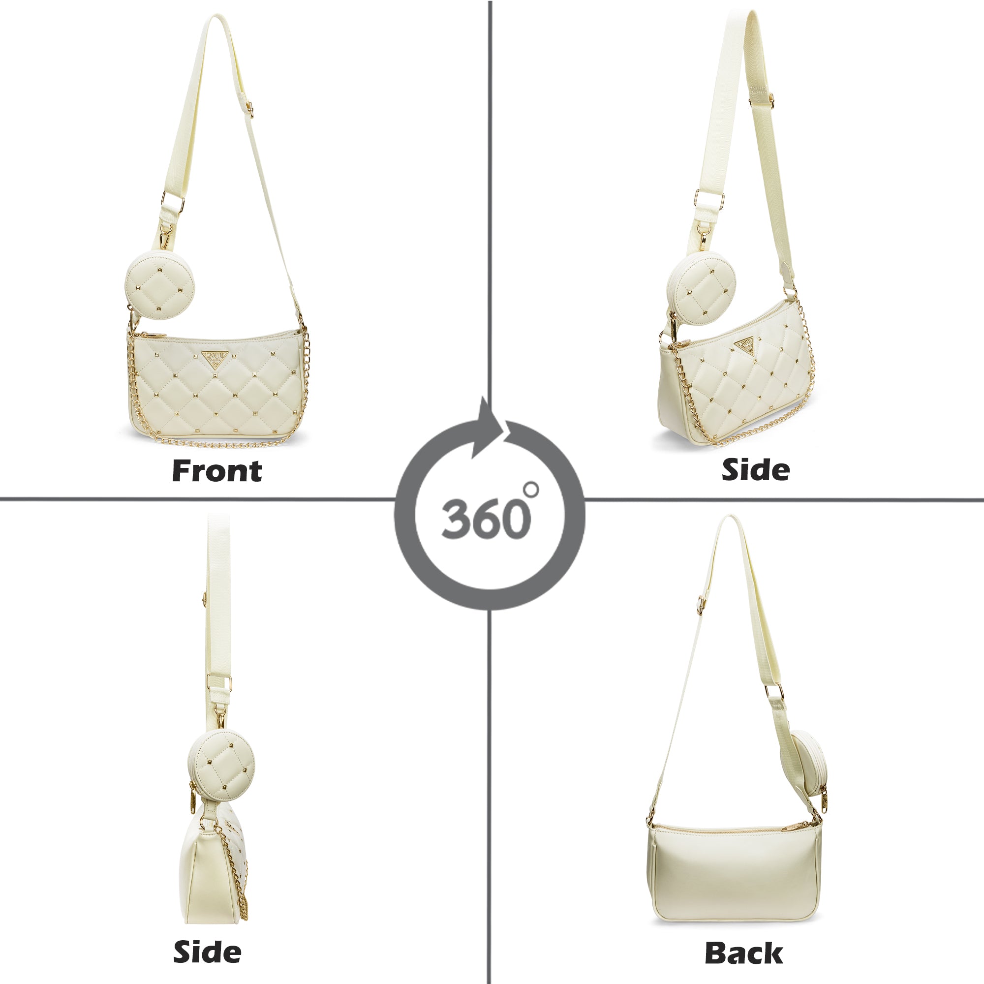 Stud Knox 2 Compartment Small Sling Bag