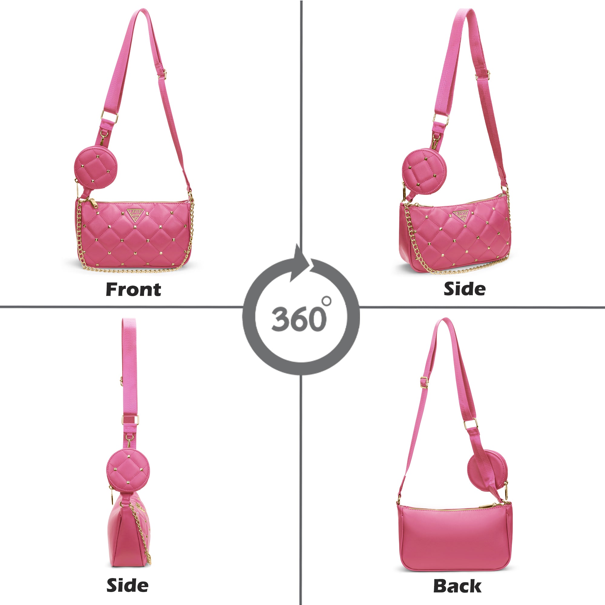 Stud Knox 2 Compartment Small Sling Bag