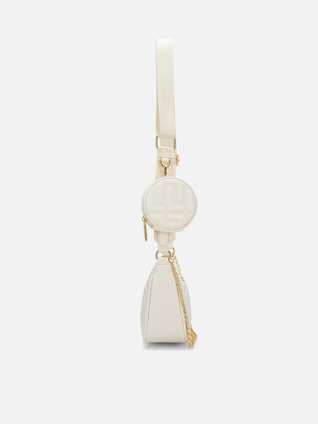 Churchill Rectagular Flap Over Frame Clutch Gold