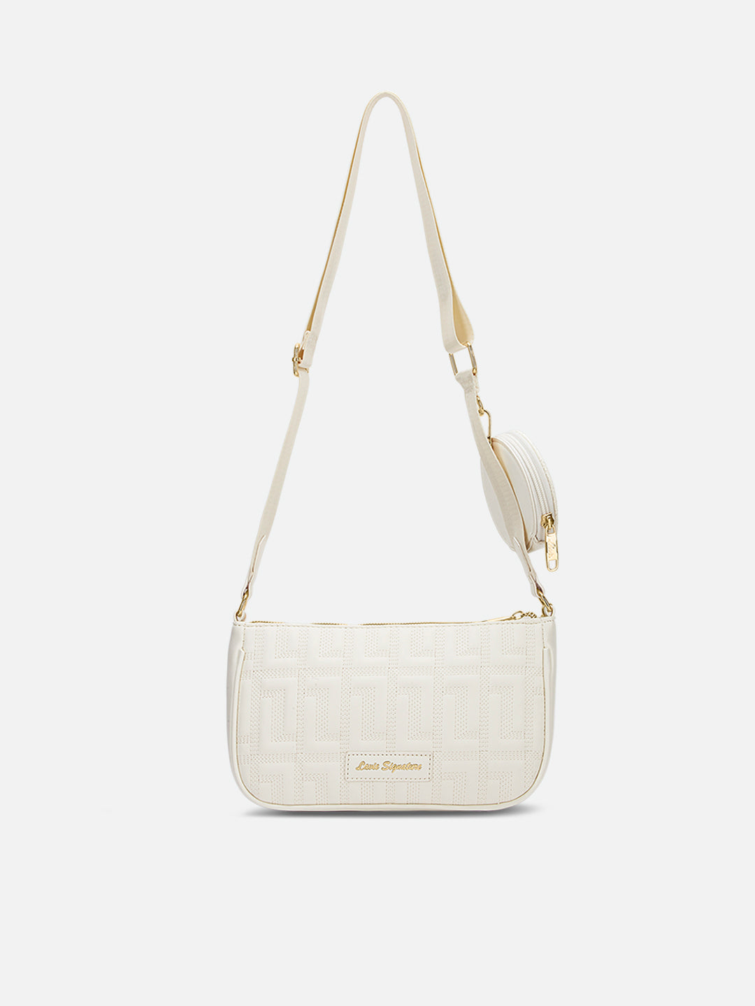 Churchill Rectagular Flap Over Frame Clutch Gold