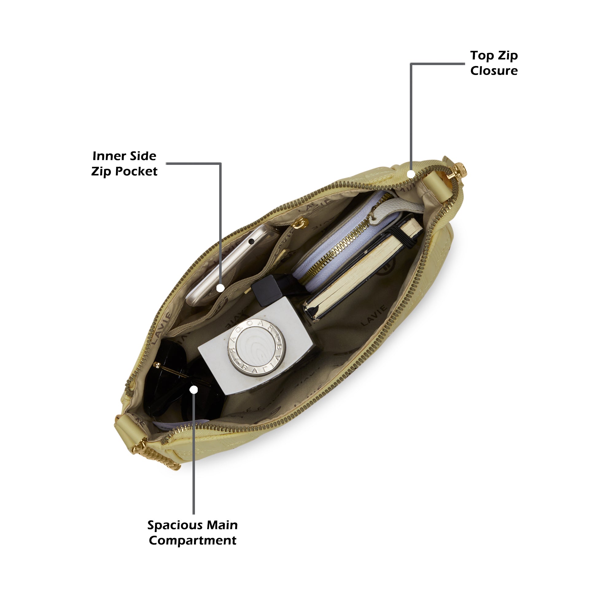 Churchill Rectagular Flap Over Frame Clutch Gold