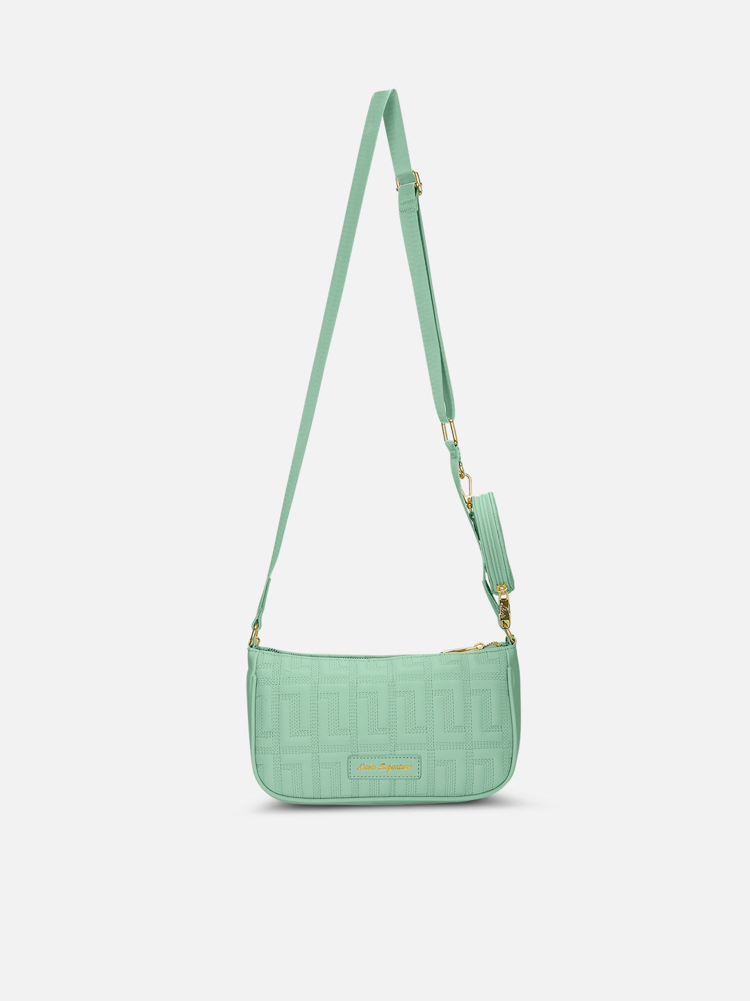 Churchill Rectagular Flap Over Frame Clutch Gold
