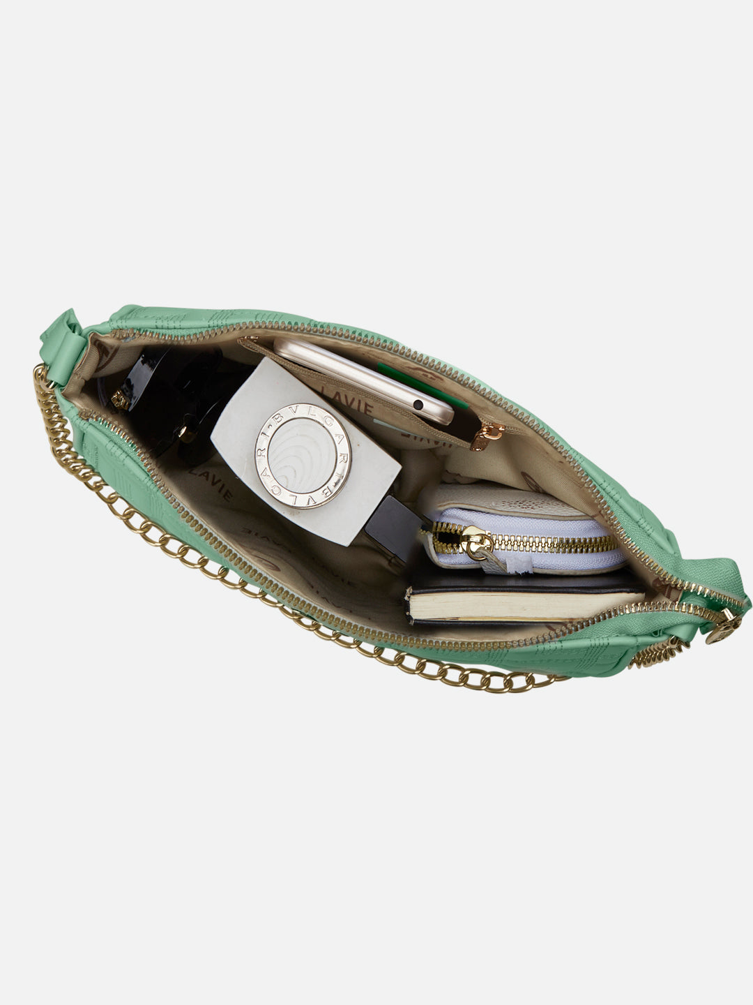 Churchill Rectagular Flap Over Frame Clutch Gold