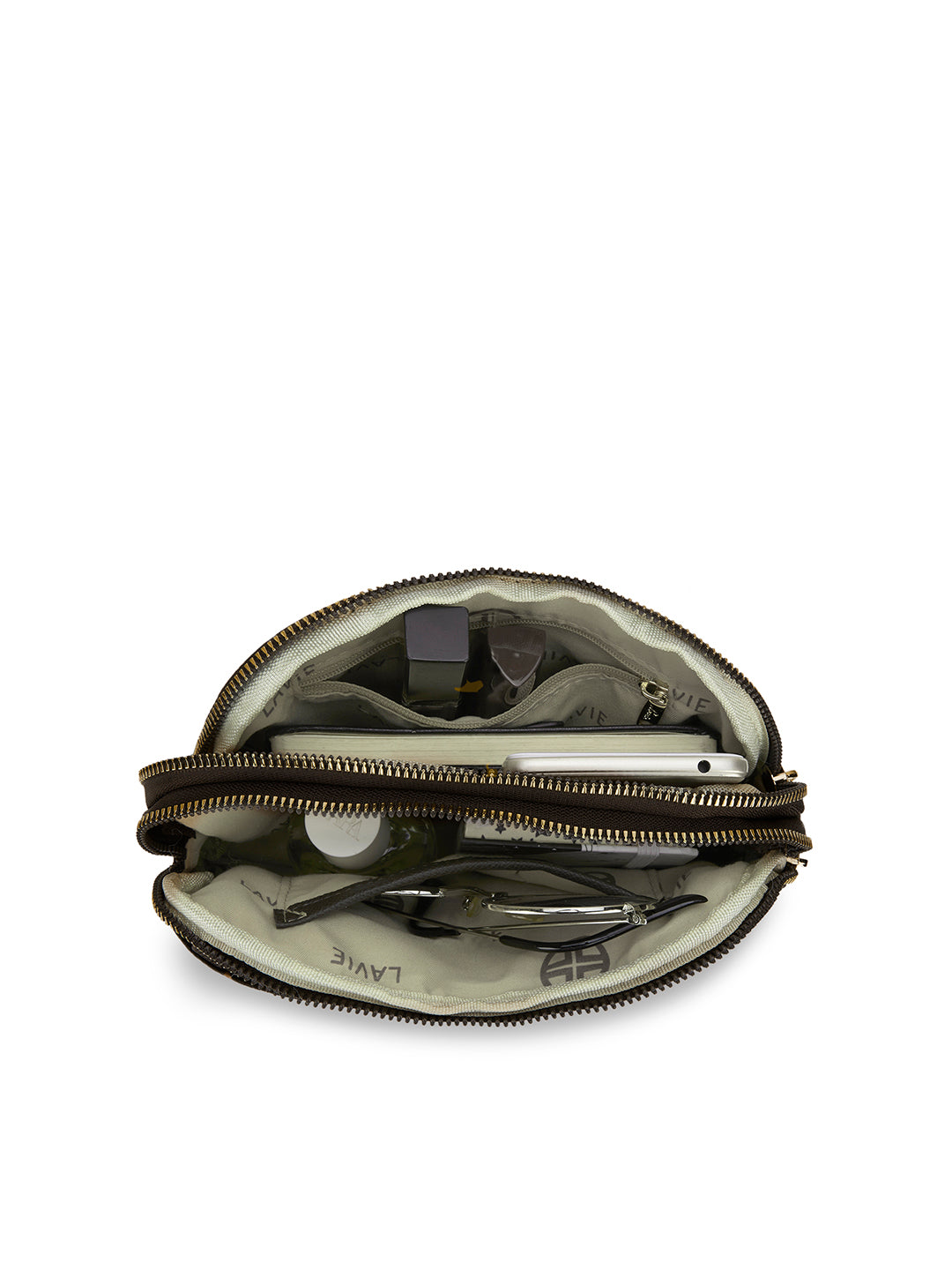 Cape 3 Compartment Sling Bag Choco