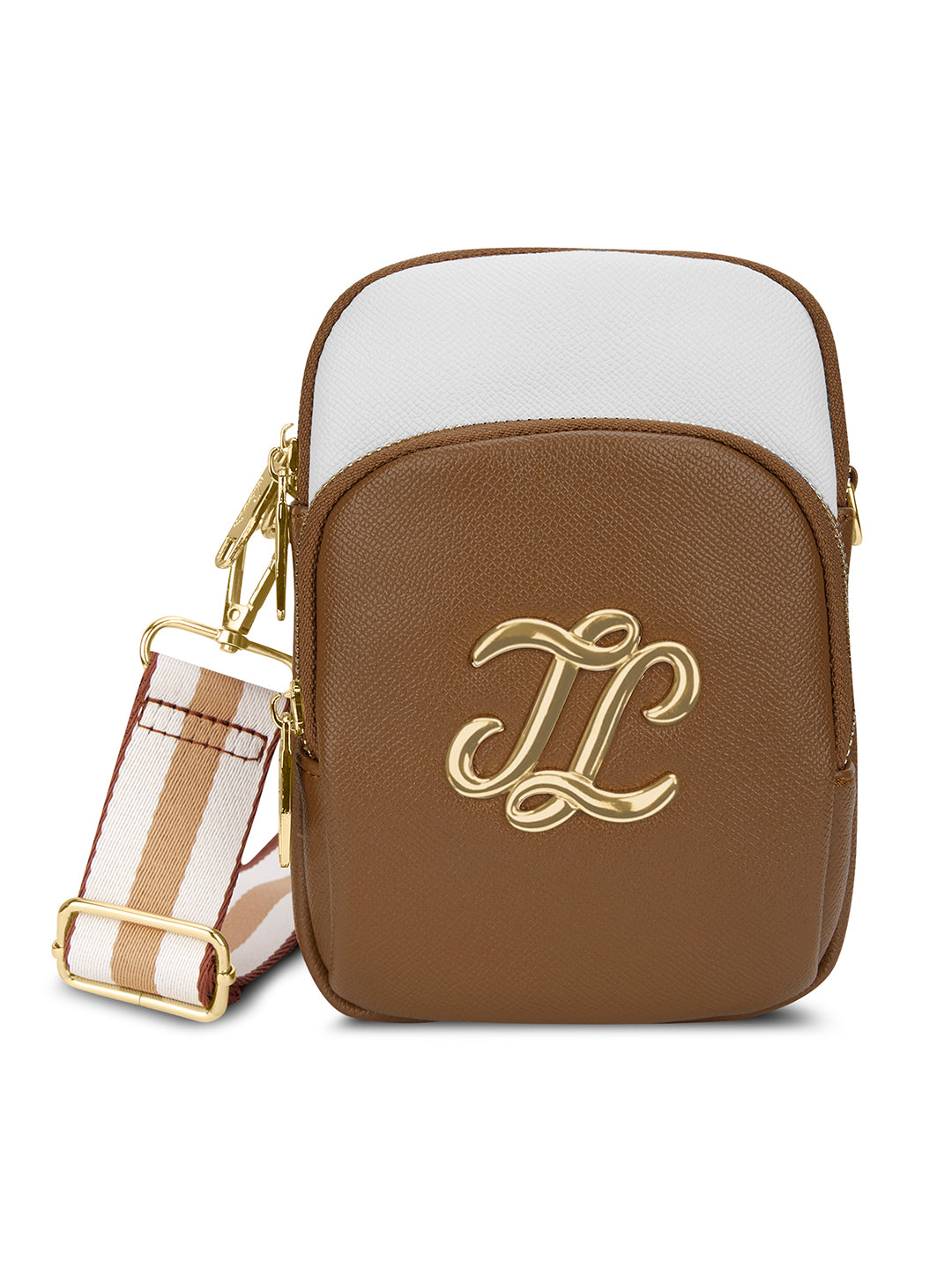 Colourblock Berkly 3 Compartment Sling Bag Tan