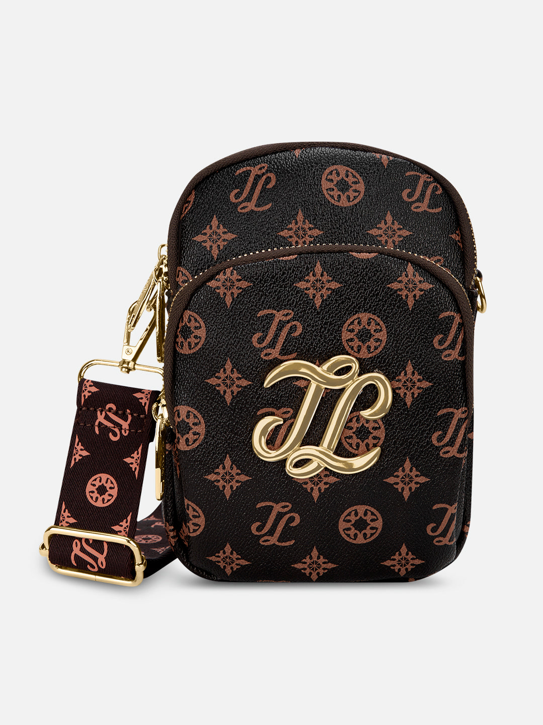 Colourblock Berkly 3 Compartment Sling Bag Choco