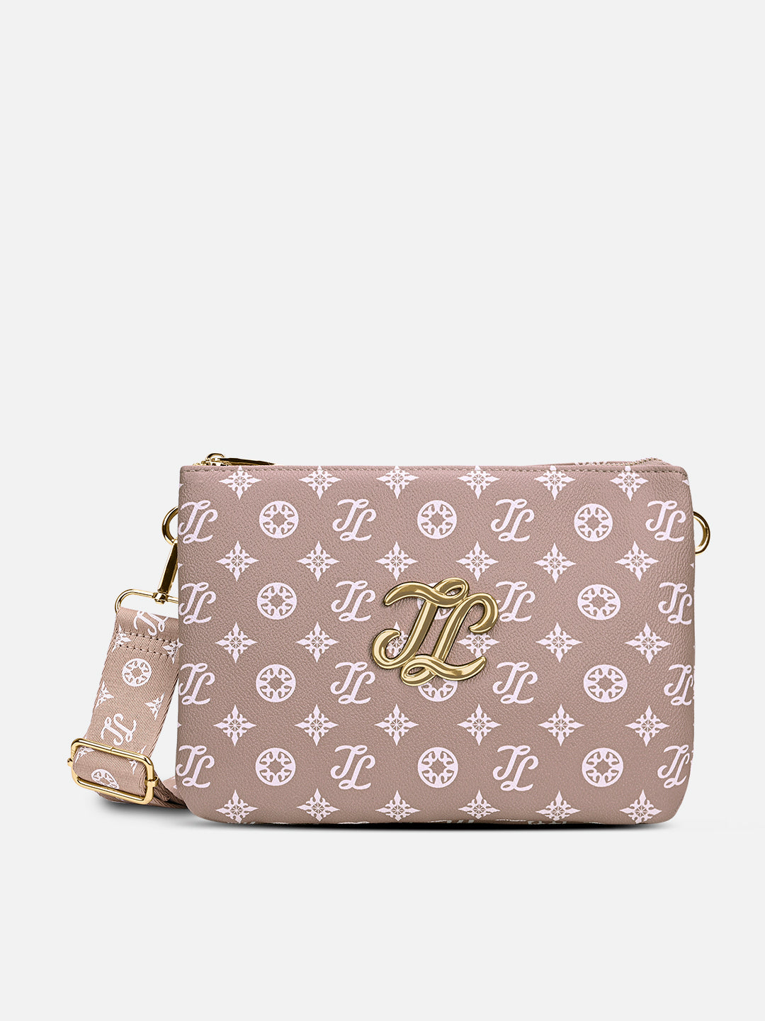 Mono Oak 5 Compartment Sling Bag Pink