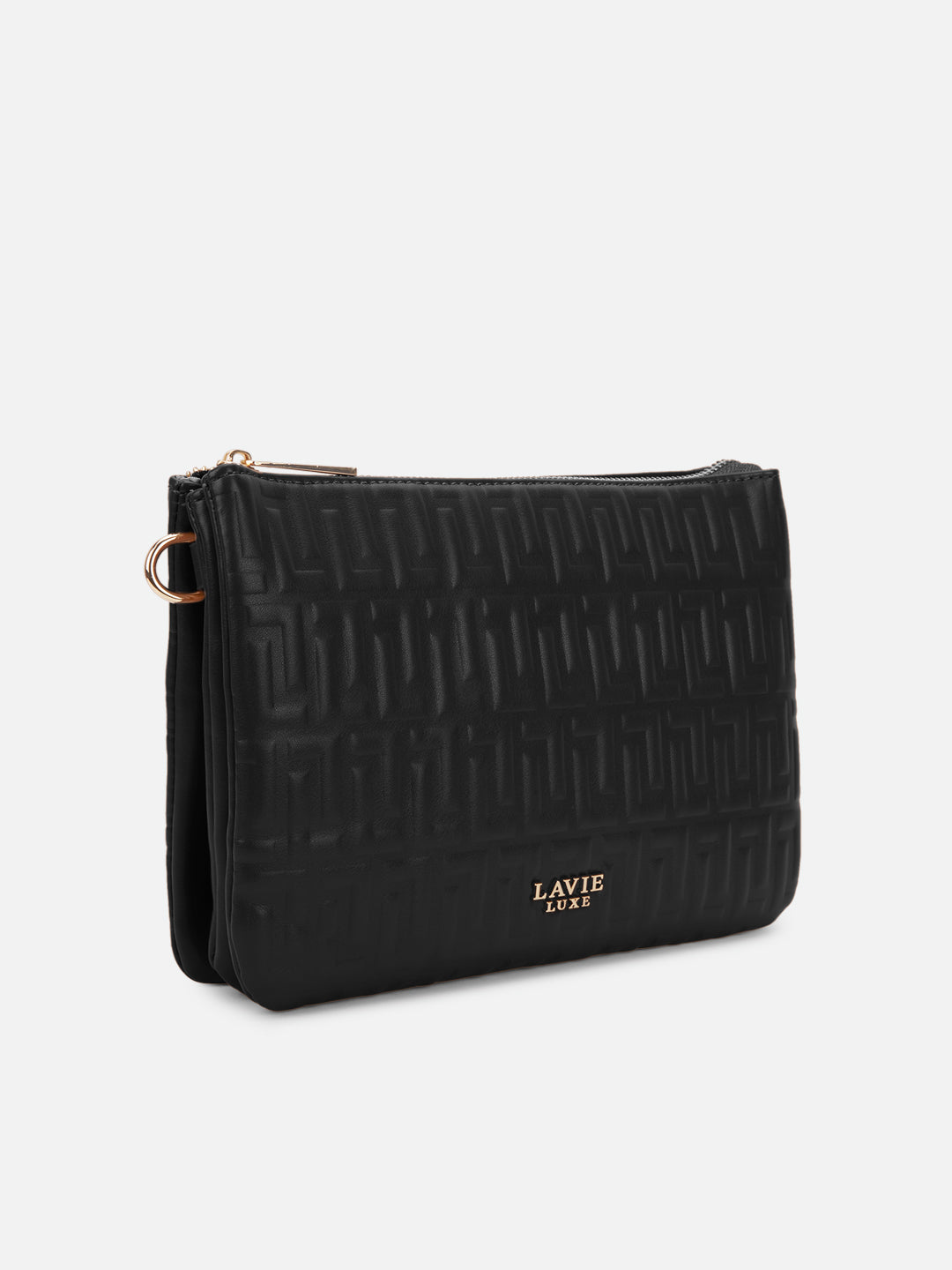 Emilan 5 Compartment Medium Sling Bag Black