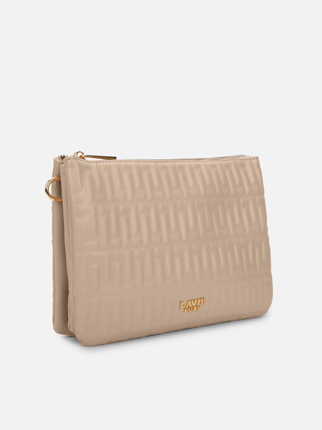 Emilan 5 Compartment Medium Sling Bag Beige