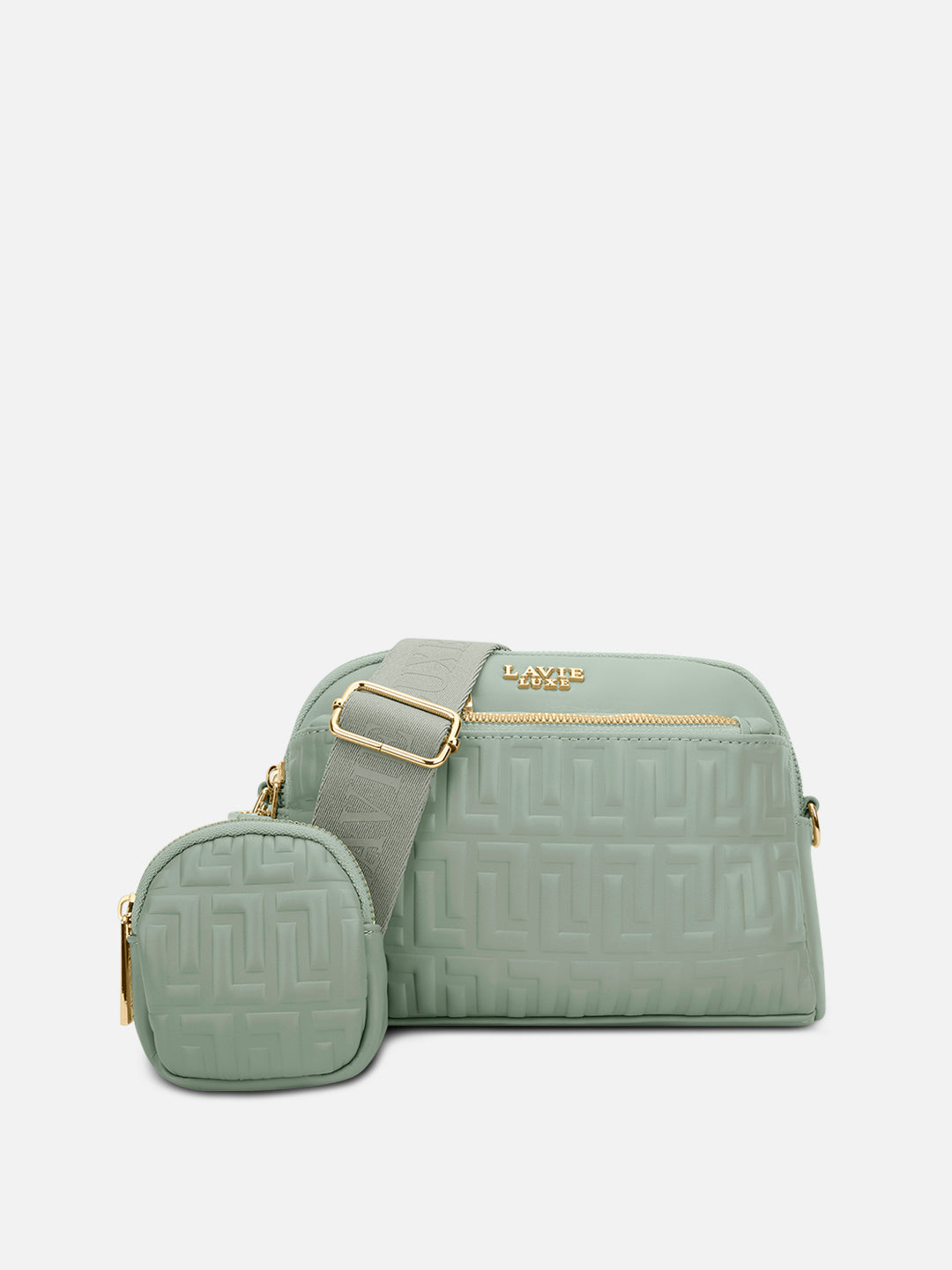 Emhemi 3 Compartment Medium Sling Bag Mint