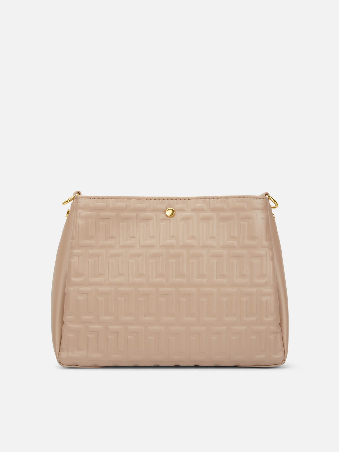 Emjane 3 Compartment Large Sling Bag Beige