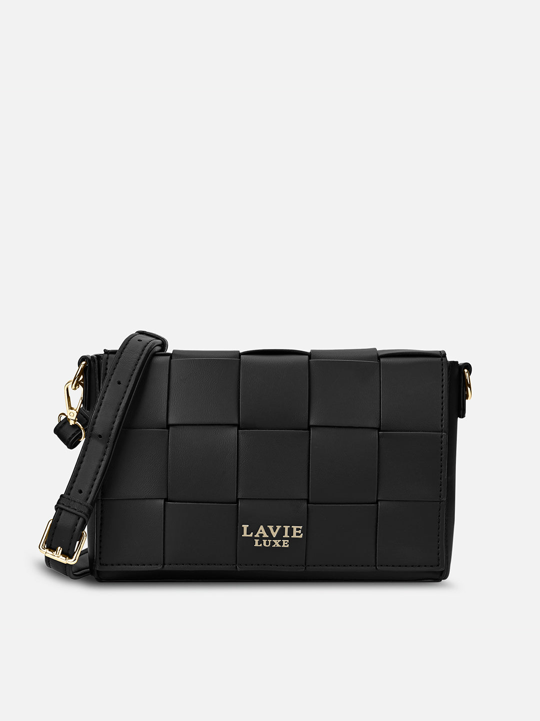 Bot Elle Flap Medium Sling Bag Black