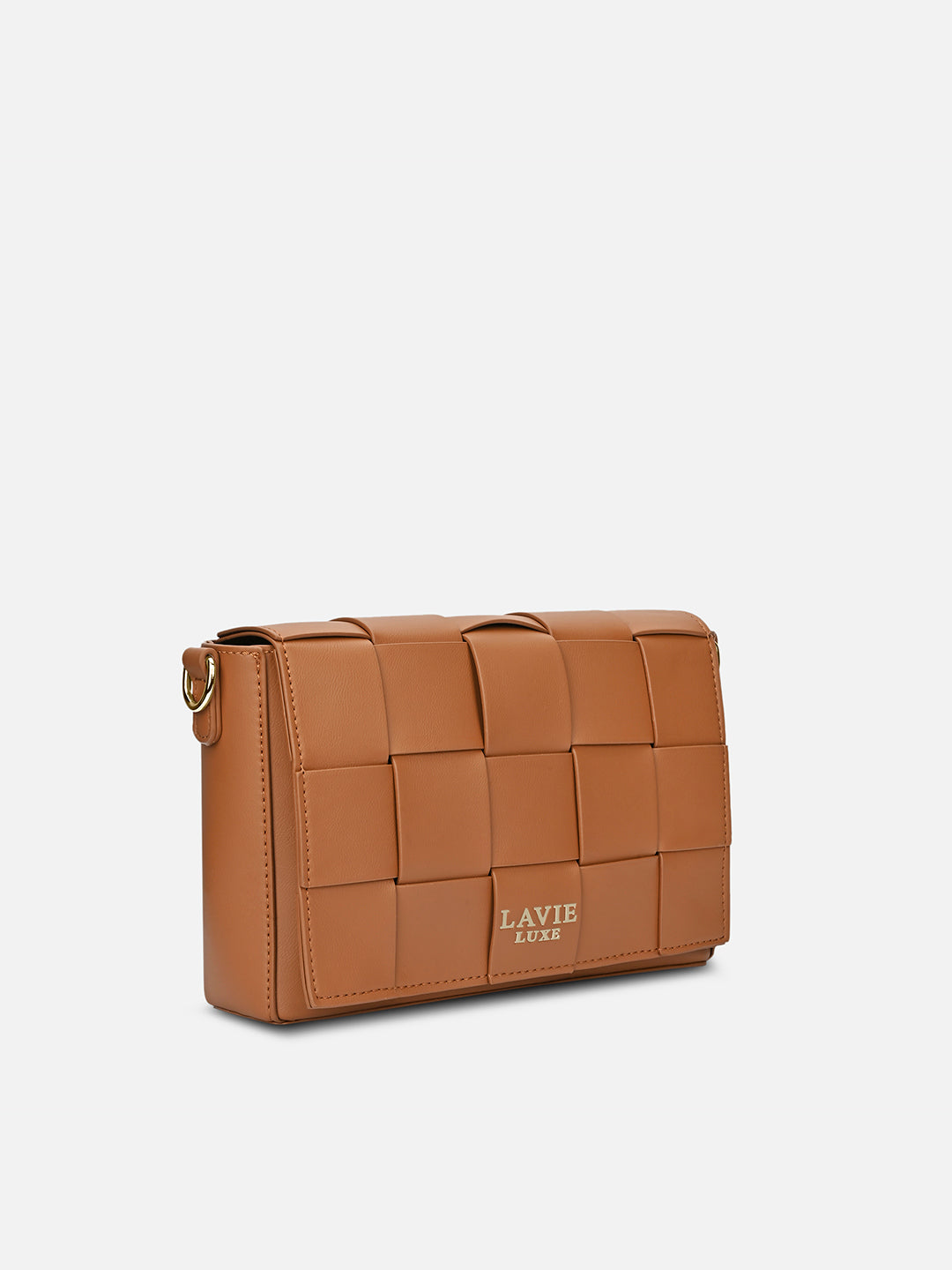 Bot Elle Flap Medium Sling Bag Tan