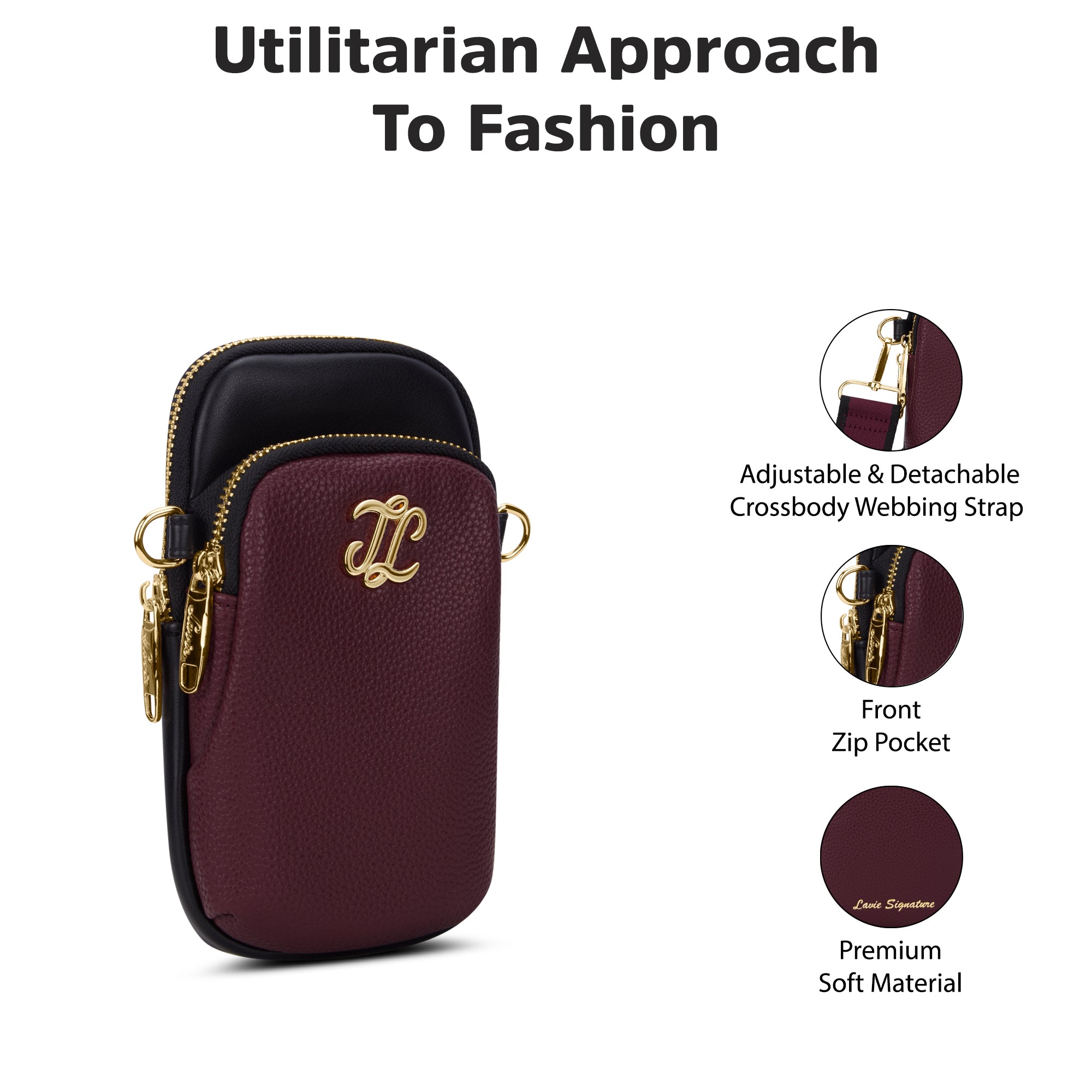 Laredo Colourblock 2C 'S Ladies Slingbag Maroon