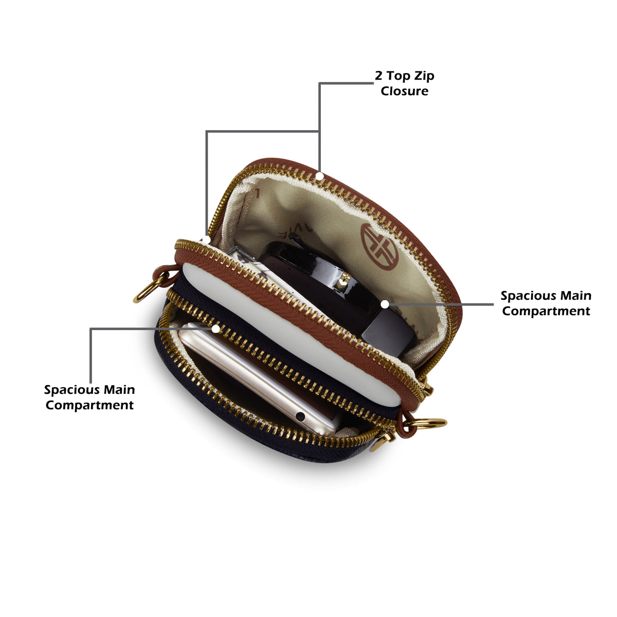 Laredo Colourblock 2C 'S Ladies Slingbag Navy
