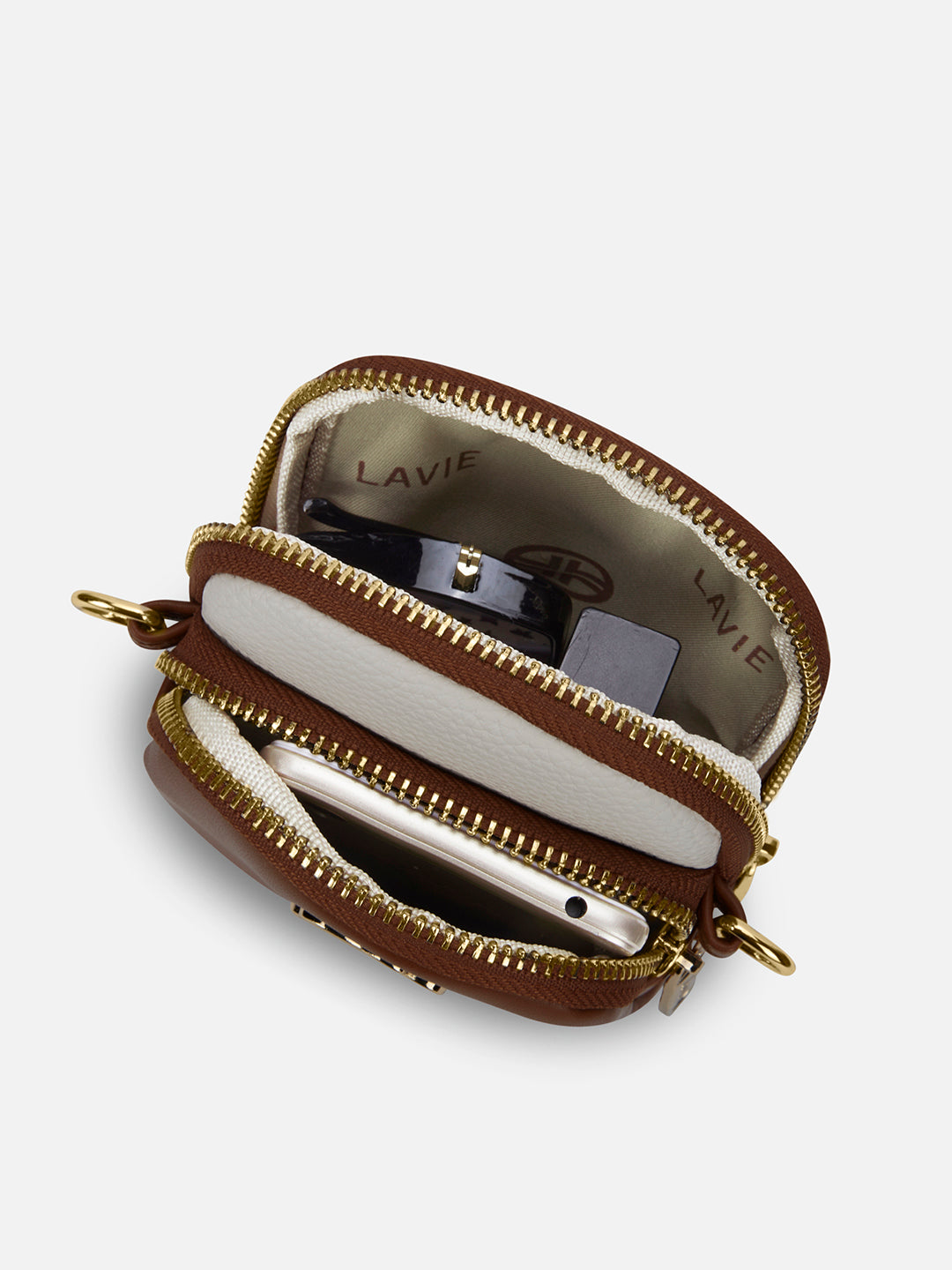 Laredo Colourblock 2C 'S Ladies Slingbag Tan