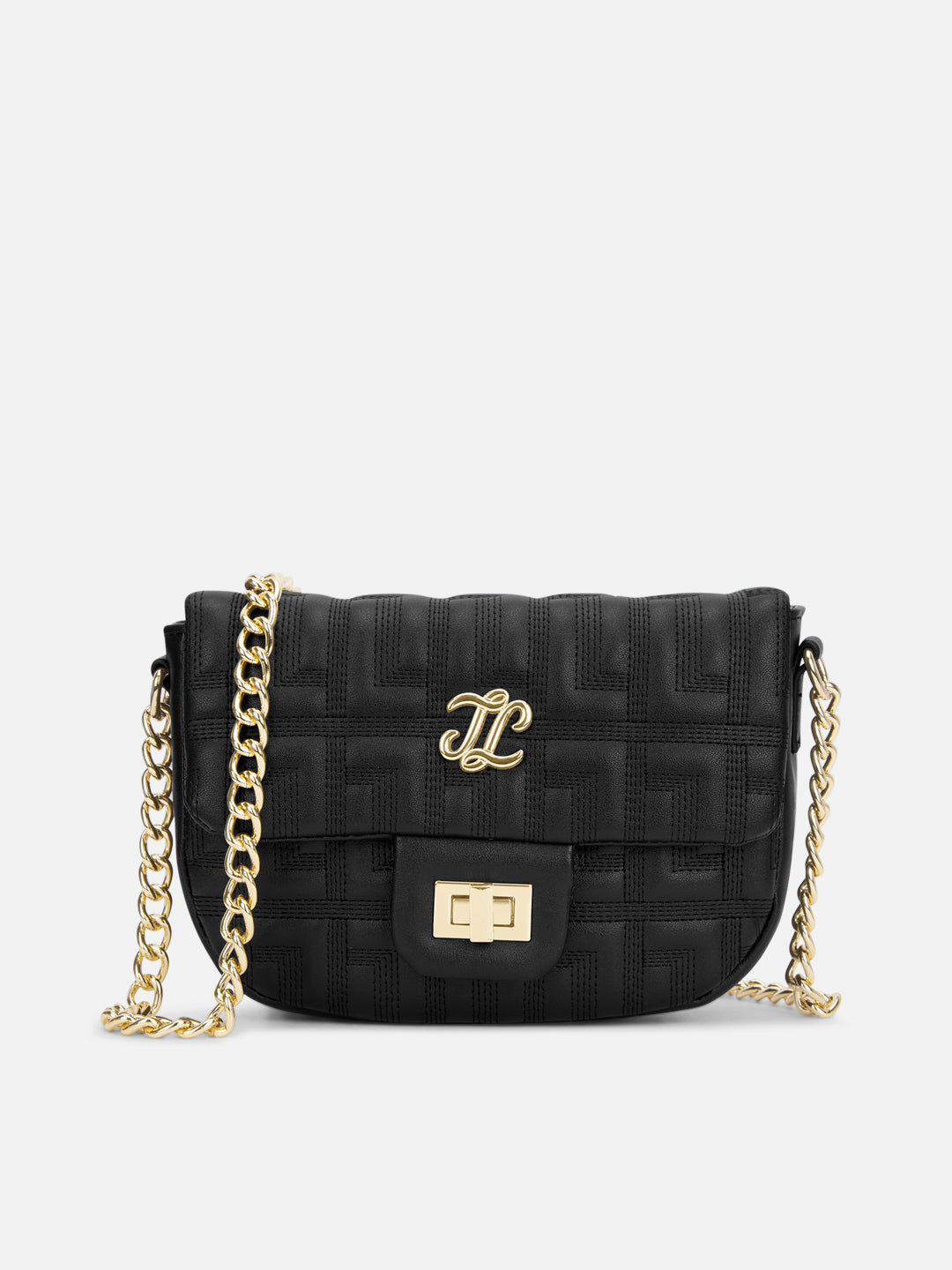 Churchill Rectagular Flap Over Frame Clutch Gold