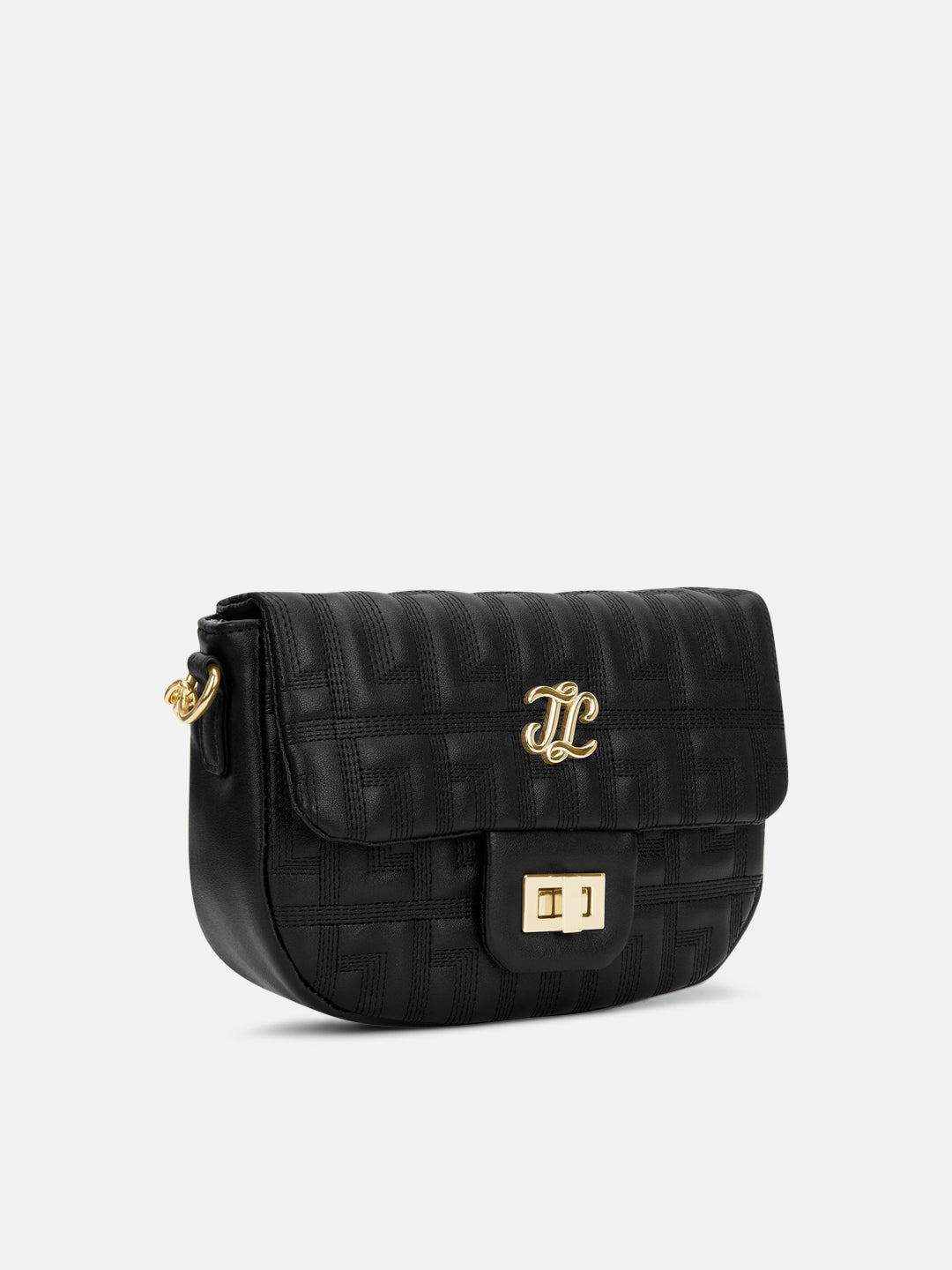 Churchill Rectagular Flap Over Frame Clutch Gold