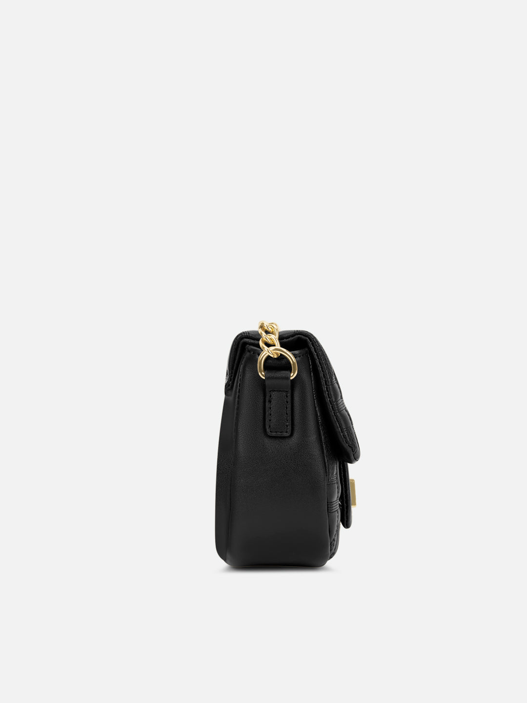 Churchill Rectagular Flap Over Frame Clutch Gold