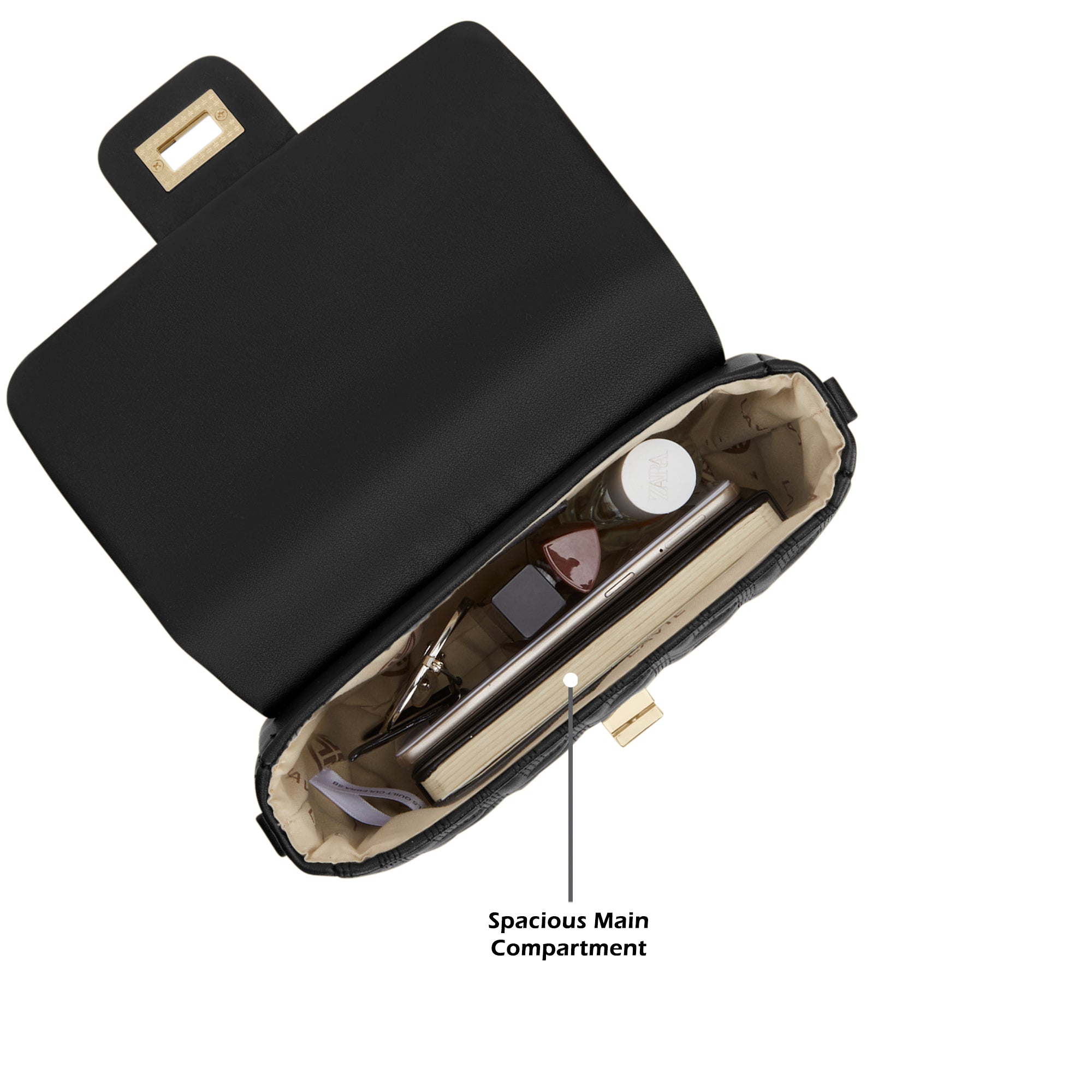 Churchill Rectagular Flap Over Frame Clutch Gold