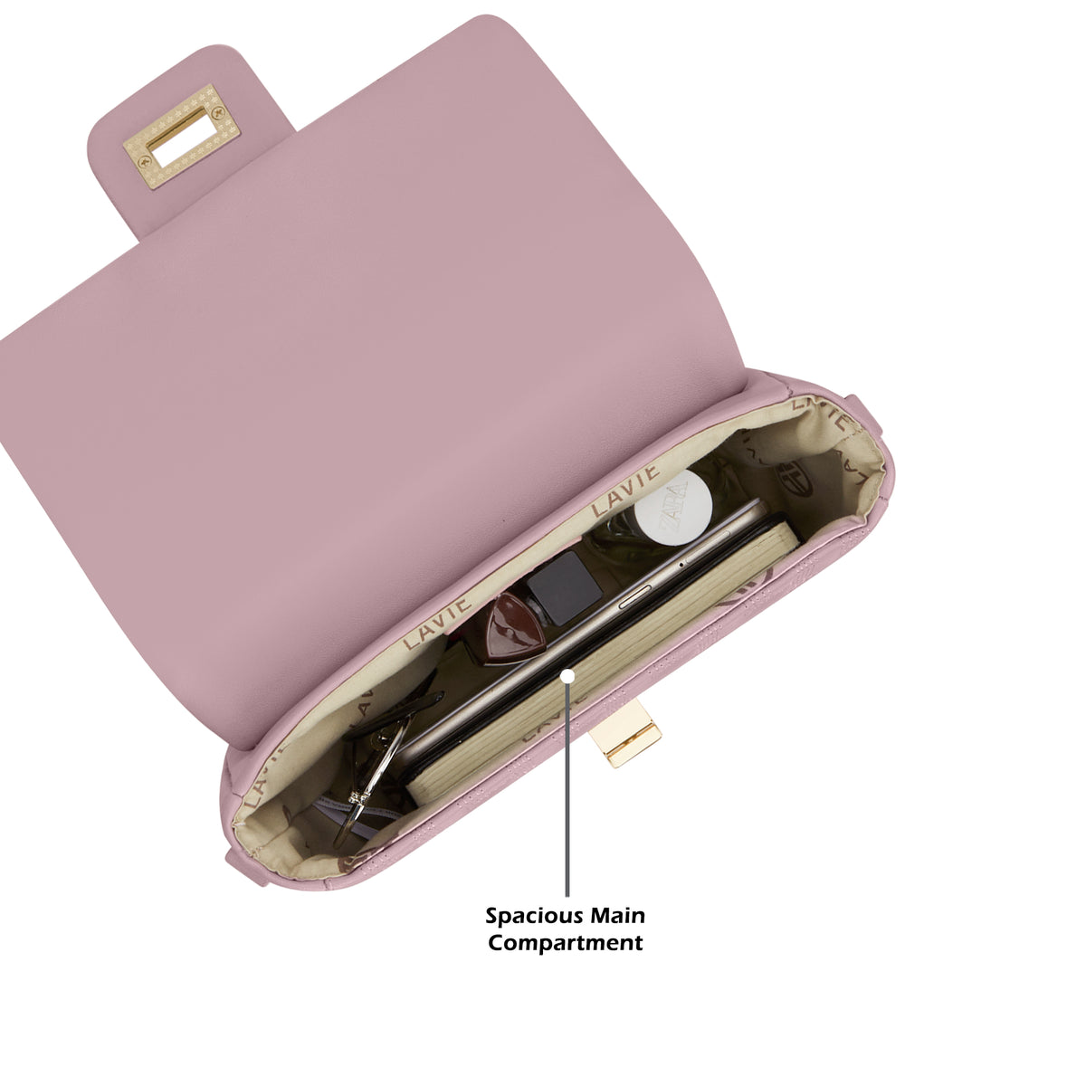 Churchill Rectagular Flap Over Frame Clutch Gold