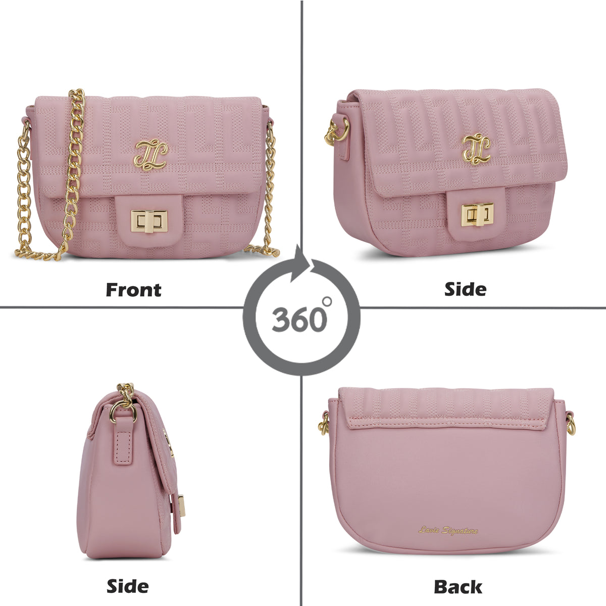 Churchill Rectagular Flap Over Frame Clutch Gold