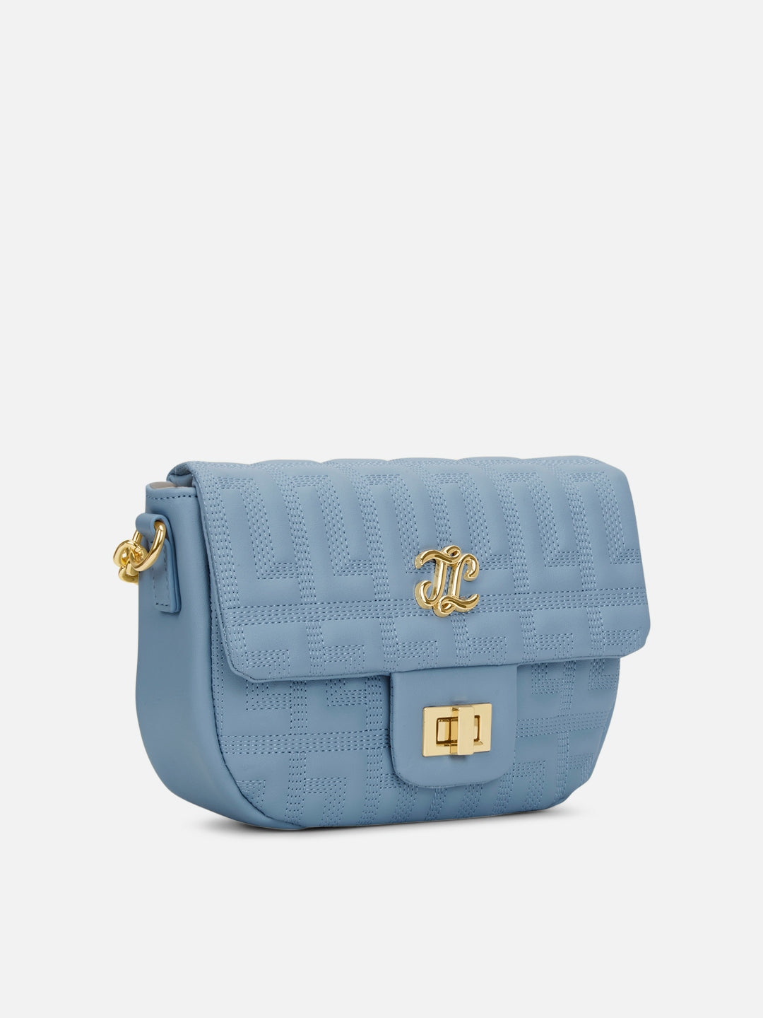 Churchill Rectagular Flap Over Frame Clutch Gold