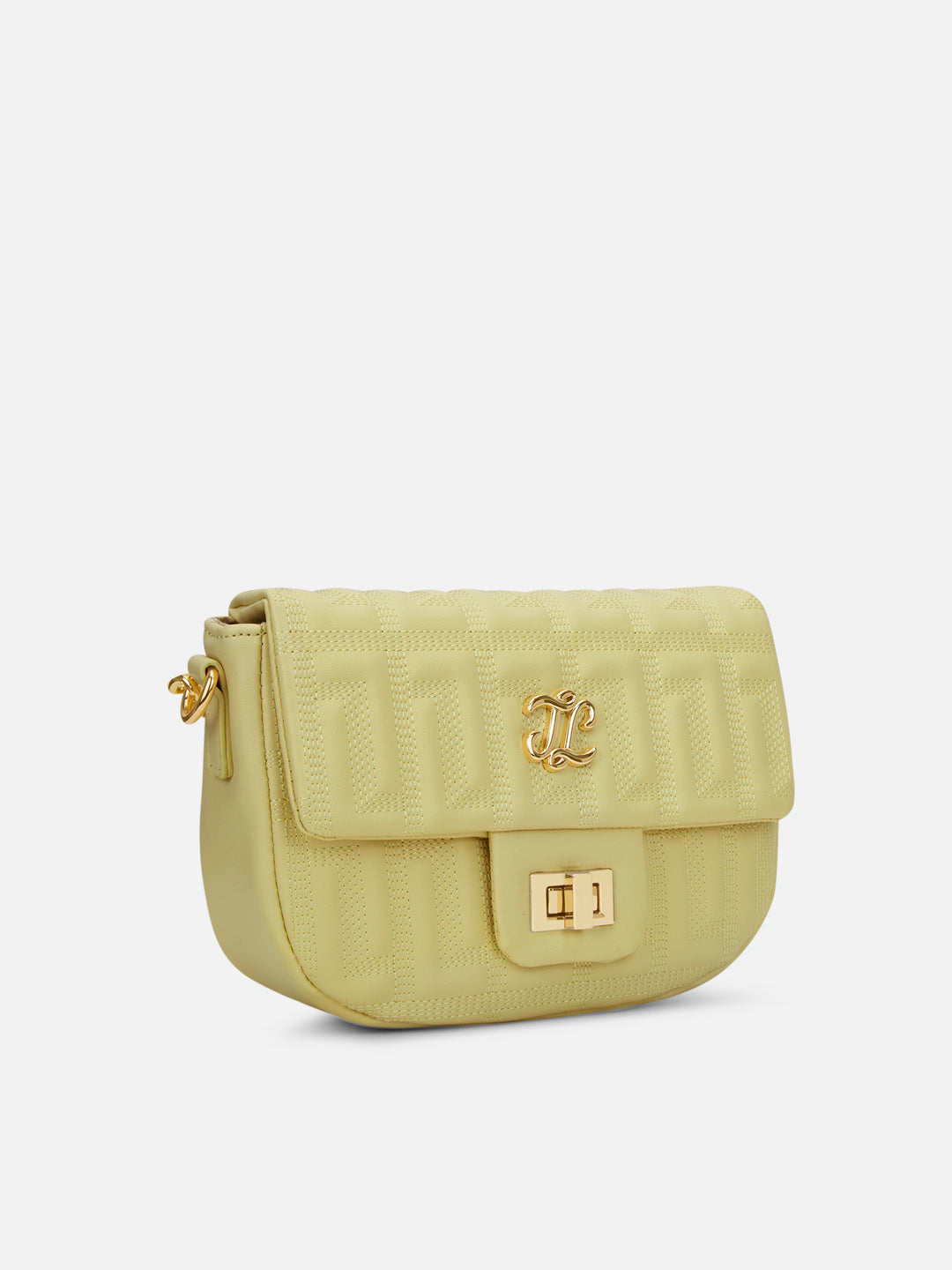Churchill Rectagular Flap Over Frame Clutch Gold