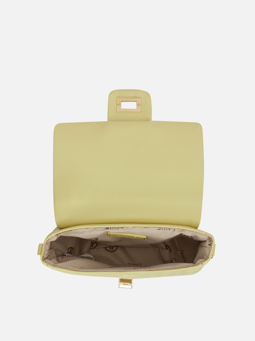 Churchill Rectagular Flap Over Frame Clutch Gold