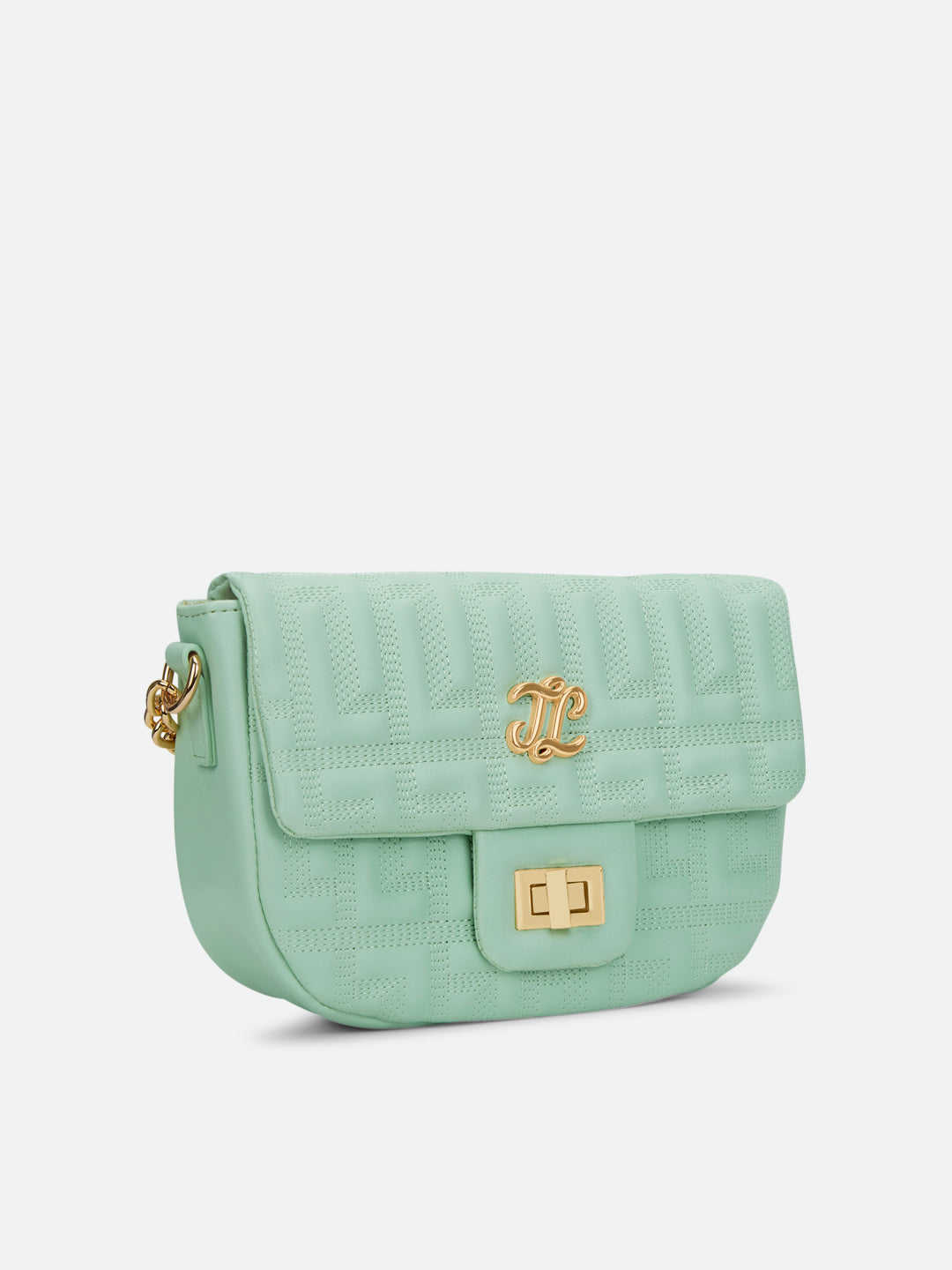 Churchill Rectagular Flap Over Frame Clutch Gold