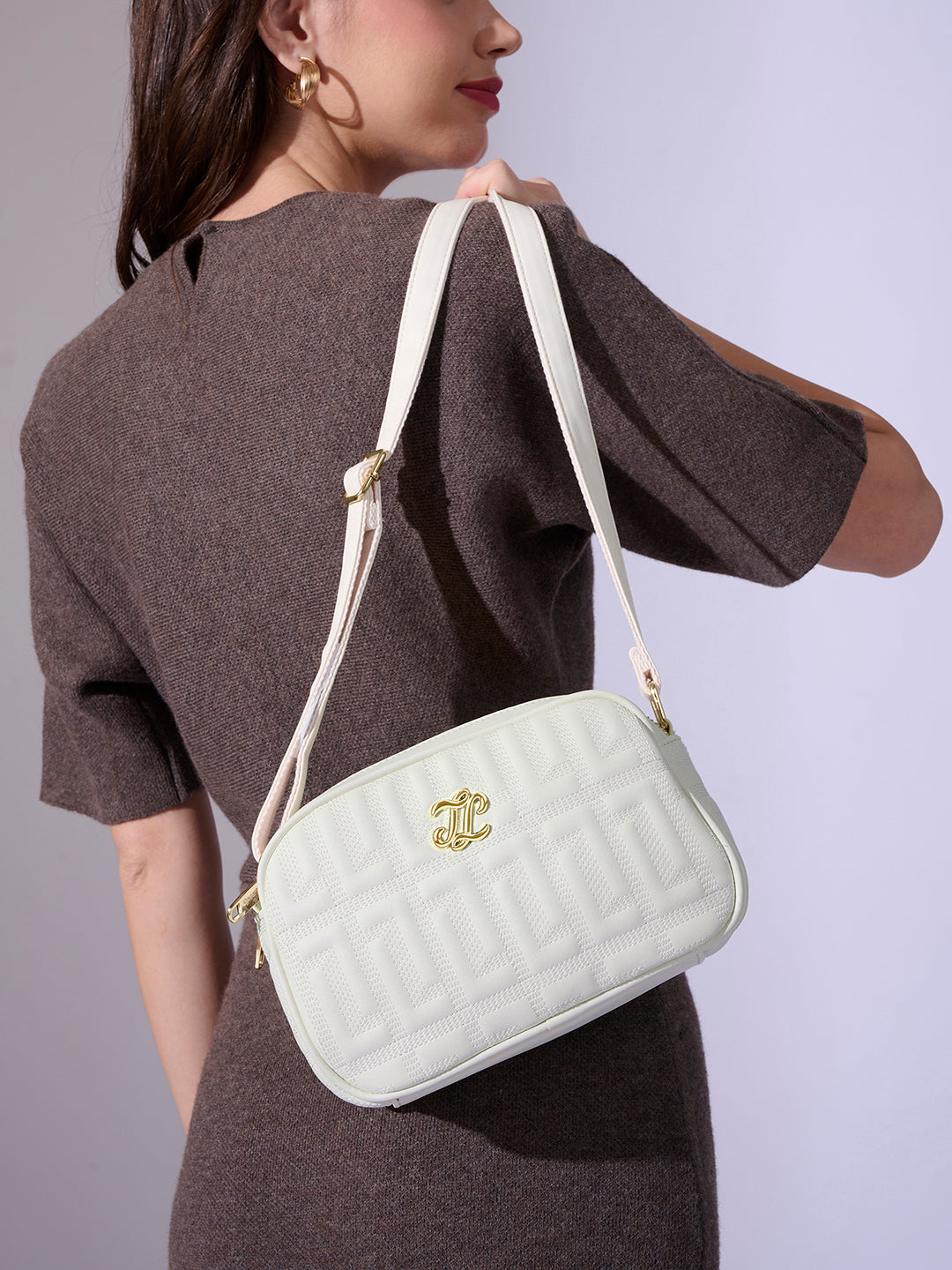 Churchill Rectagular Flap Over Frame Clutch Gold