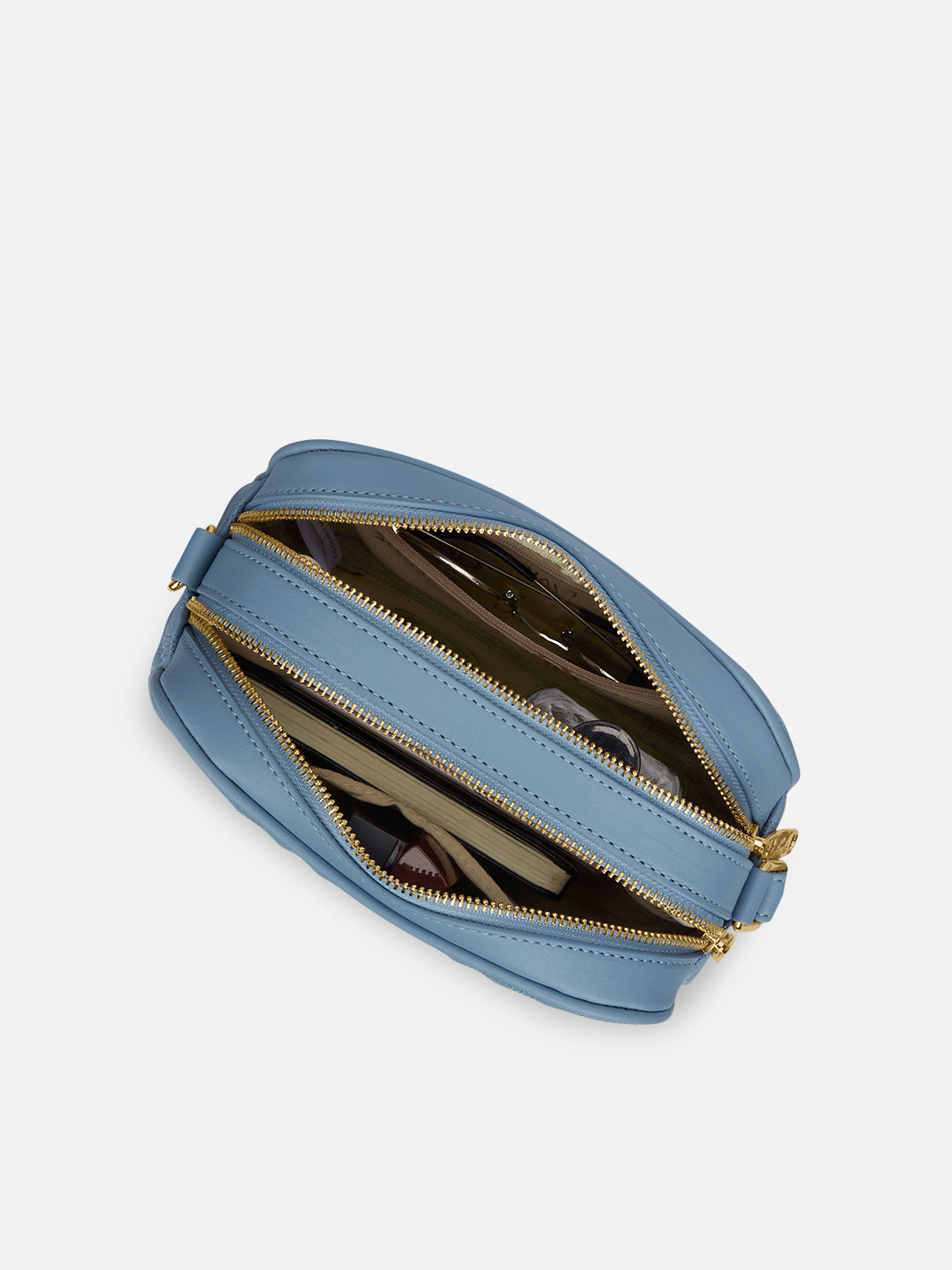 Churchill Rectagular Flap Over Frame Clutch Gold