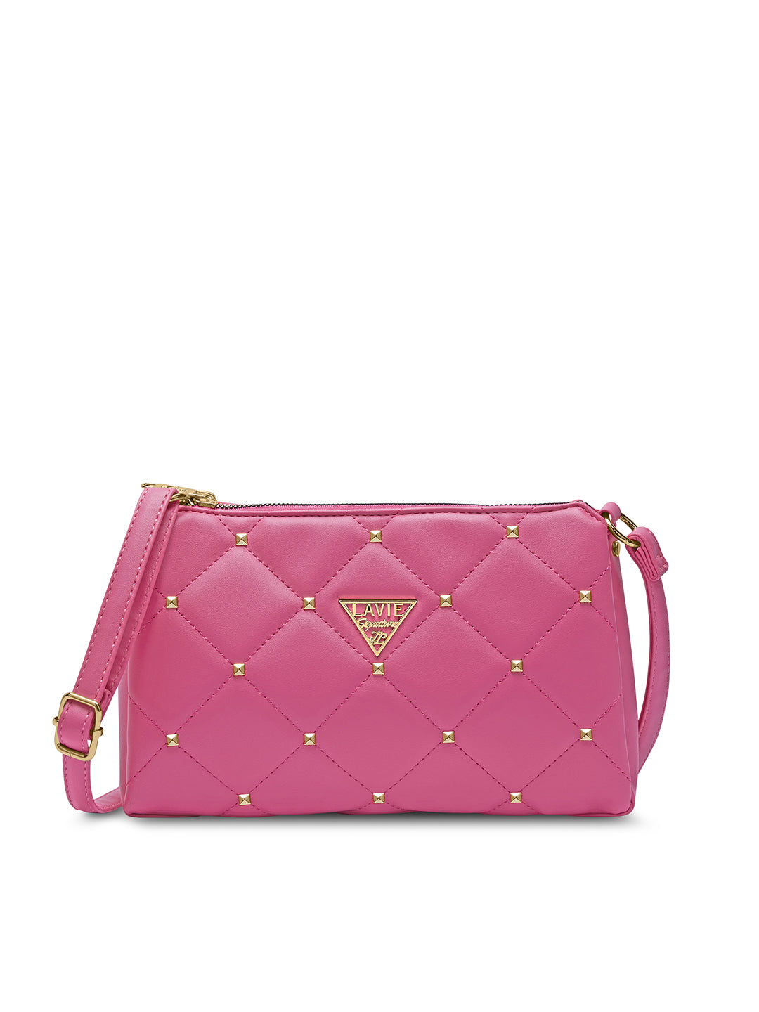 Stud Mesa 3 Compartments Sling Bag