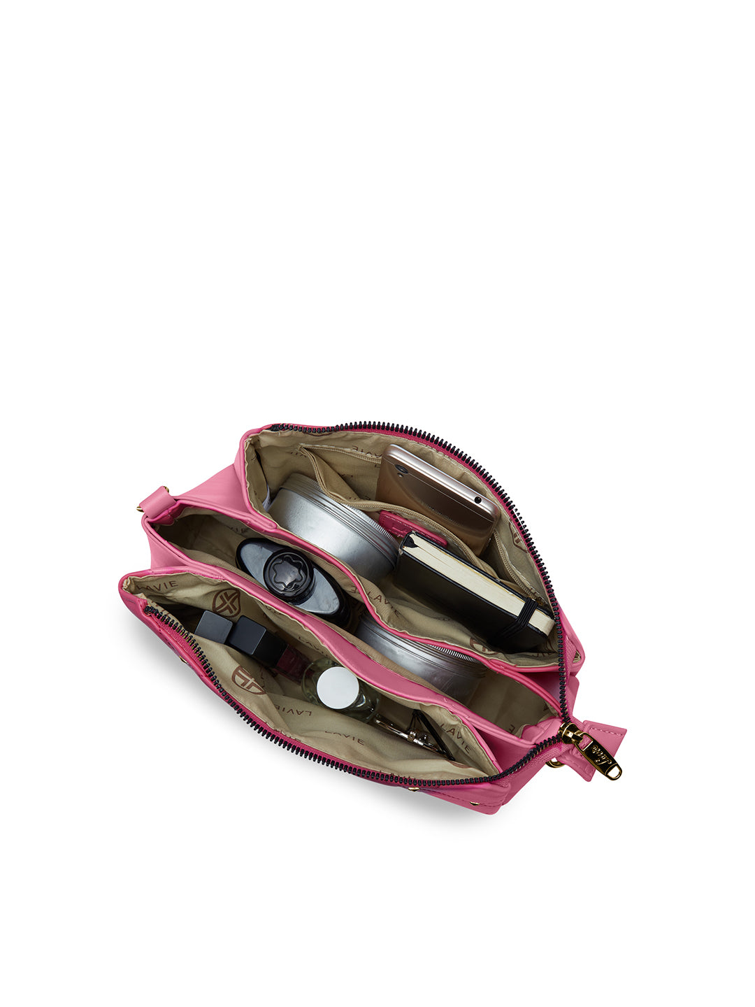 Stud Mesa 3 Compartments Sling Bag
