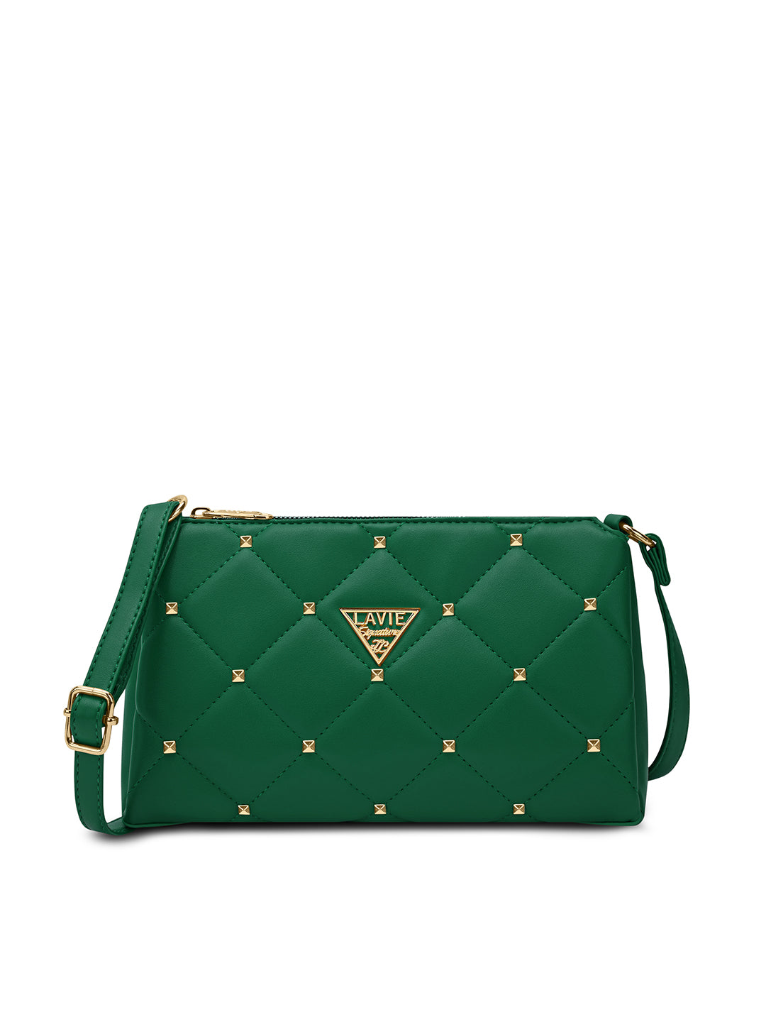 Stud Mesa 3 Compartments Sling Bag