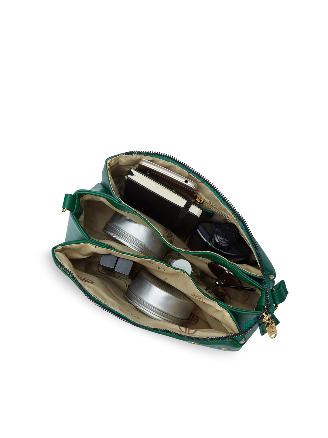 Stud Mesa 3 Compartments Sling Bag